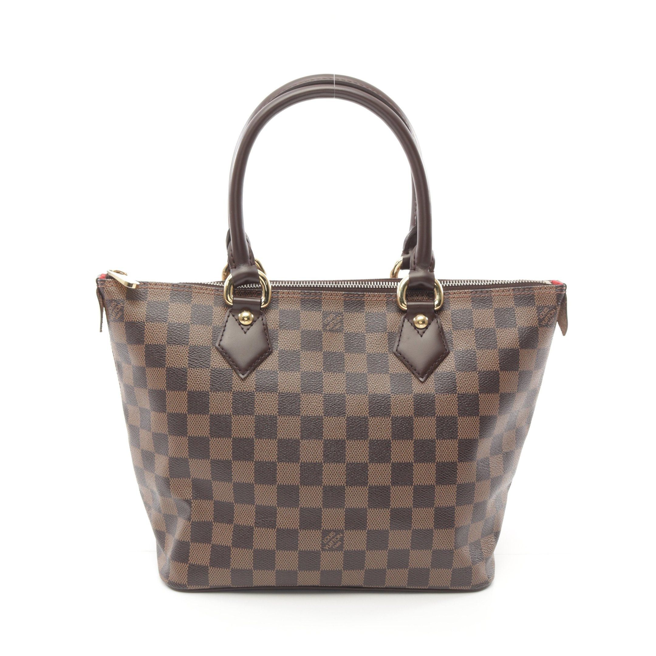 Louis Vuitton Louis Vuitton Saleya Pm Damier Ebene Handbag Tote Bag Leather Brown Size ONE SIZE - 1 Thumbnail