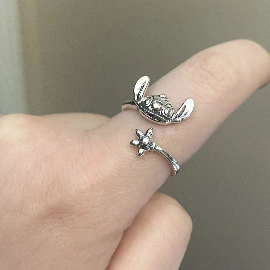 Jewelry Retro Cartoon Open Ring Size ONE SIZE - 2 Thumbnail