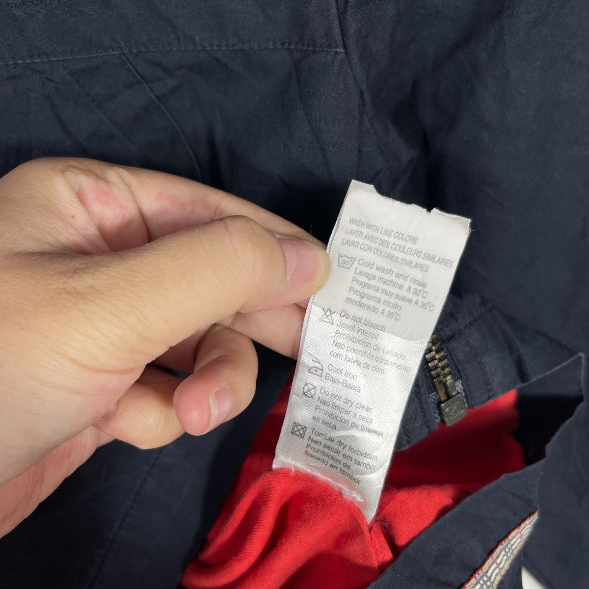 Burberry Vintage Burberry Kids Hooded Jacket Nova Check Navy Zip Up Size US XXS / EU 40 - 7 Thumbnail