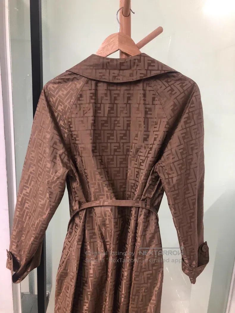 Fendi Fendi All-over printed trench coat Size XXS / US 00 / IT 34 - 6 Thumbnail