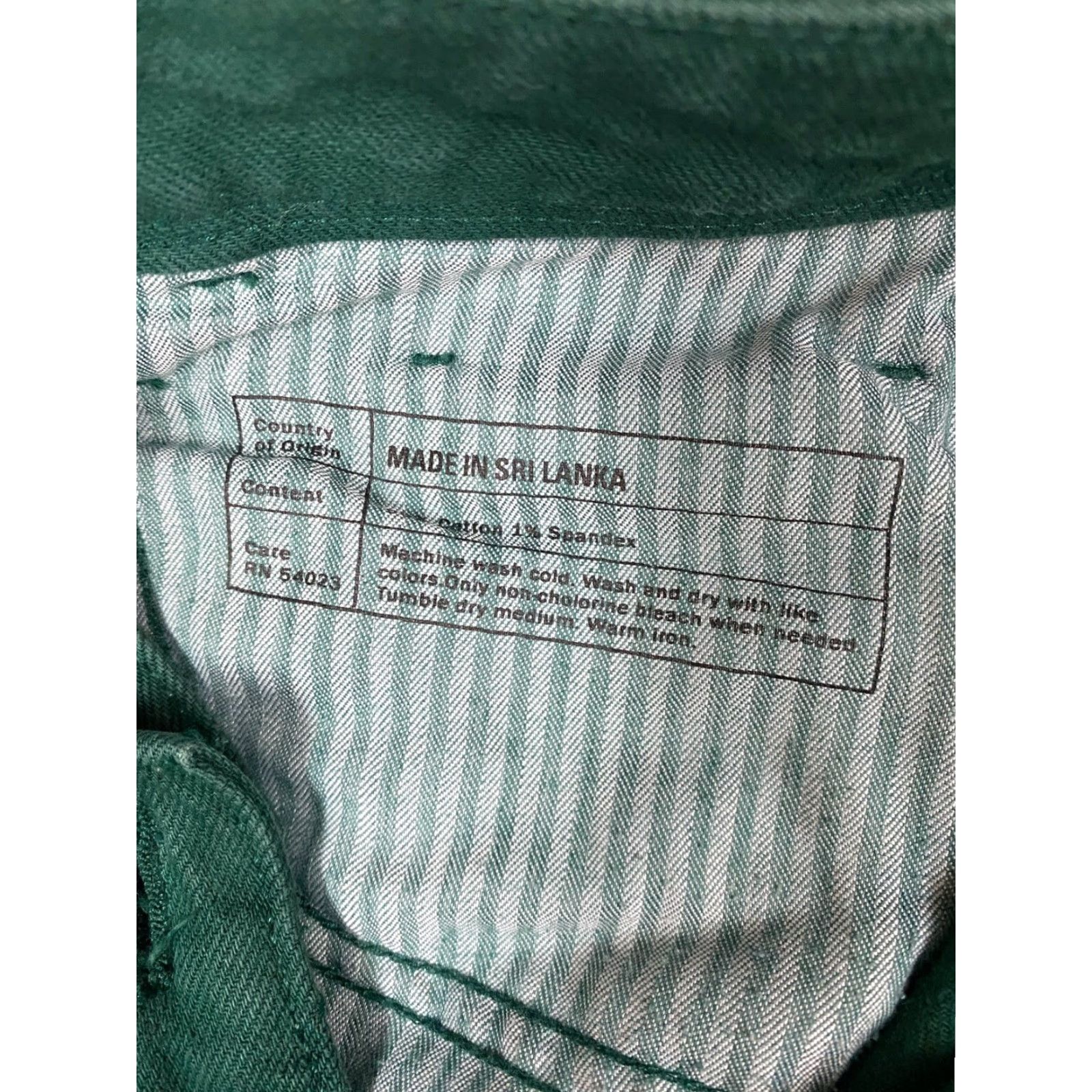 Banana Republic Banana Republic Jeans Womens 30P Skinny Denim Cotton Blend Zip Green 24in Inseam Regular Pockets Womens Size 30" / US 8 / IT 44 - 4 Thumbnail