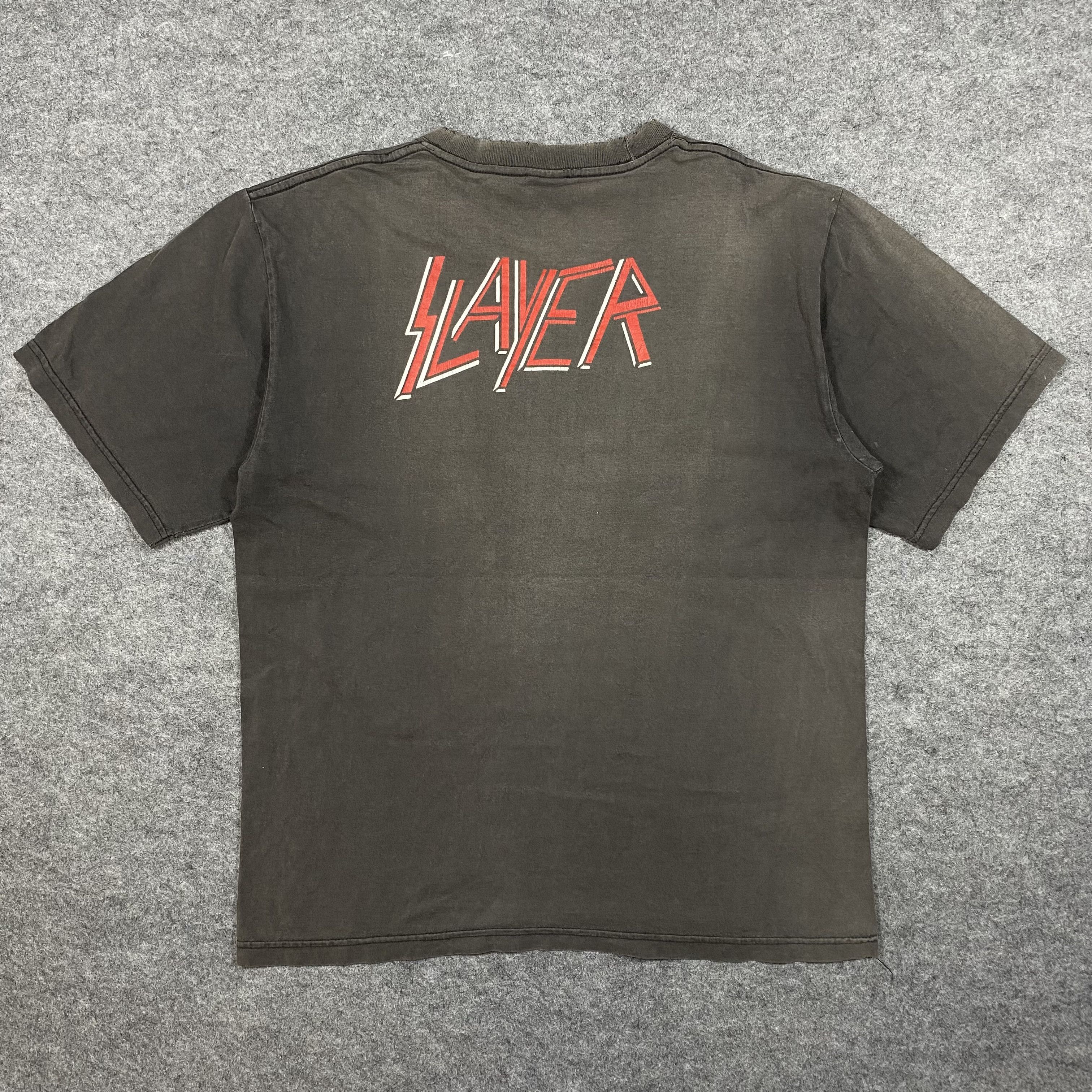 Band Tees Vintage Slayer 90s Sun Faded Shirt -M040 Size US L / EU 52-54 / 3 - 2 Thumbnail