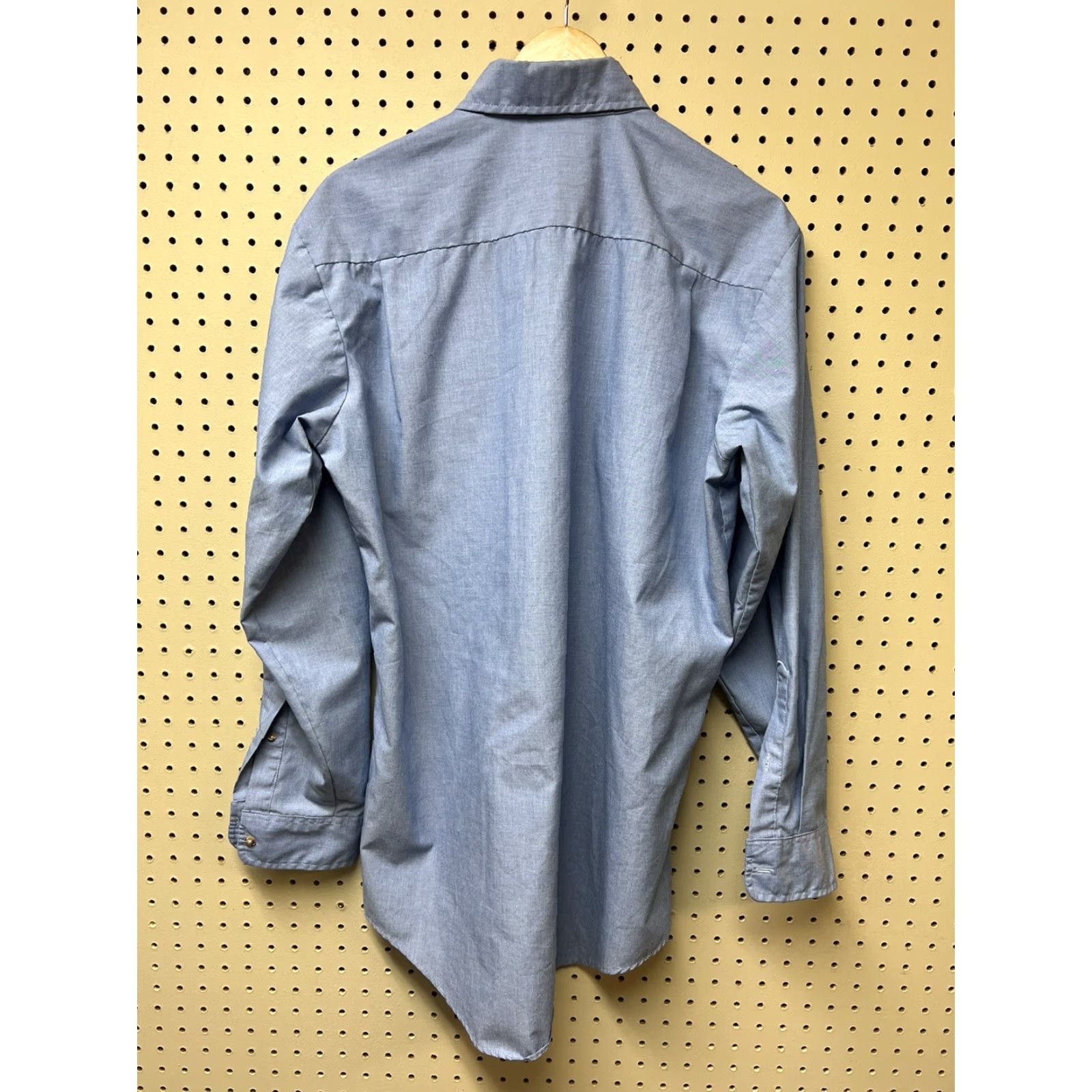 Vintage VINTAGE Riverside Beer Button-Down Shirt L Men Blue Long Sleeve Work Shirt Size US L / EU 52-54 / 3 - 2 Thumbnail