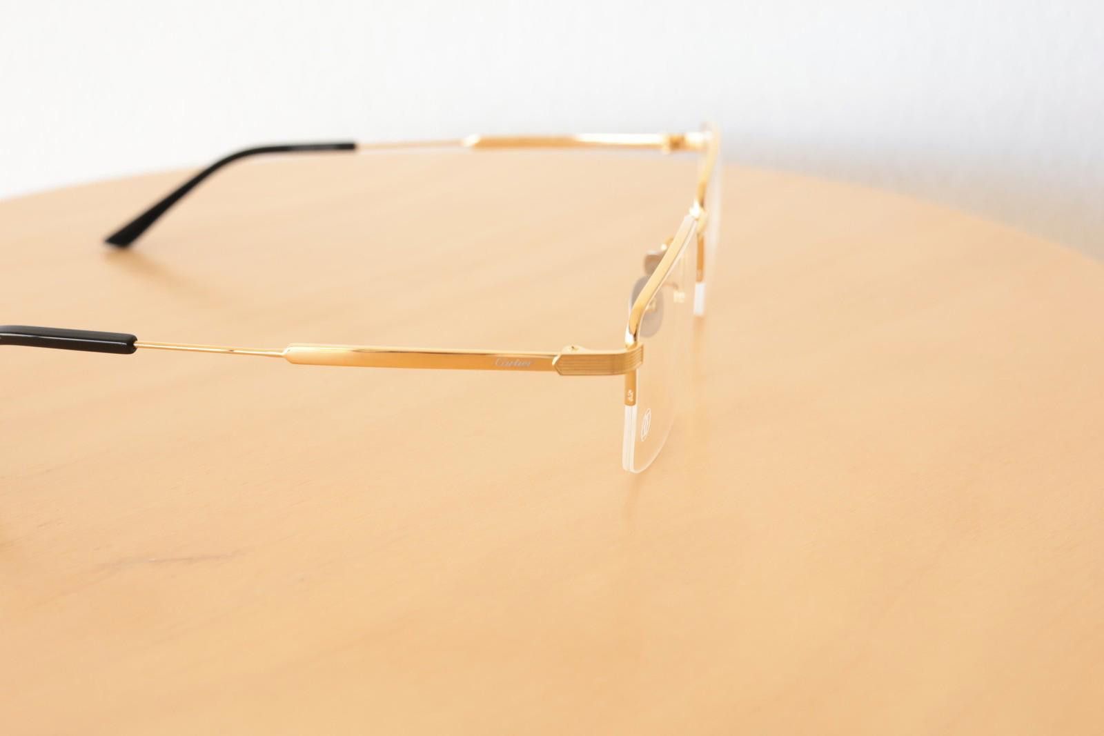 Cartier New Cartier CT0348O 001 gold eyewear eyeglasses titanium Size ONE SIZE - 7 Thumbnail