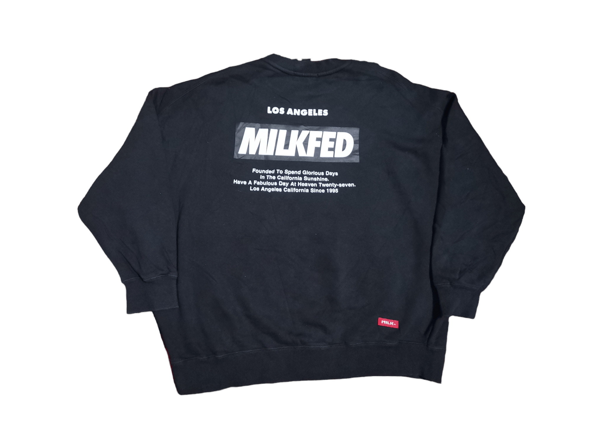 Japanese Brand 🔥Milkfed Center Logo Oversized Sweatshirt Size US XXL / EU 58 / 5 - 14 Thumbnail