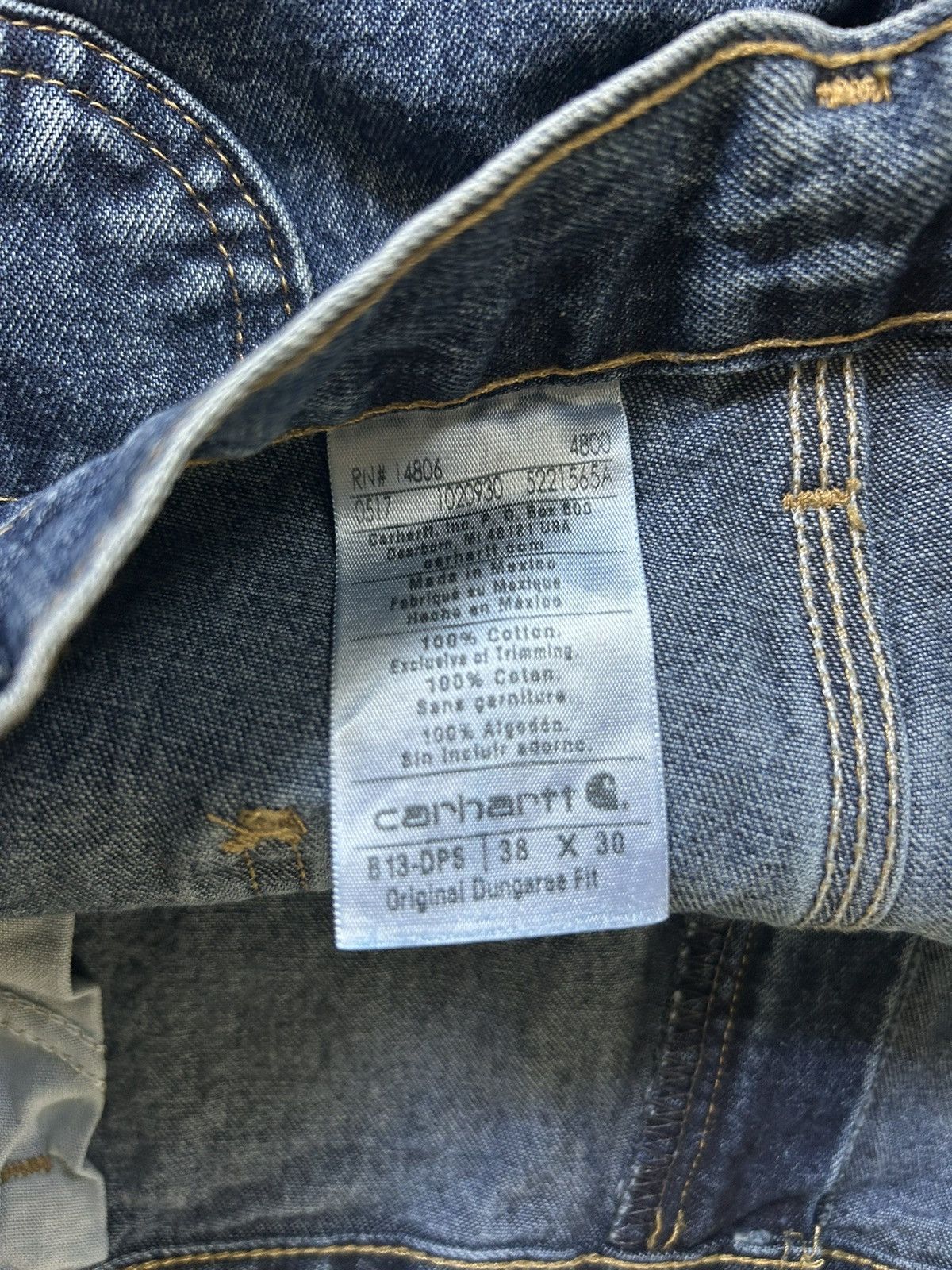 Carhartt BAGGY CARHEART JEANS 📣📣 Size US 38 / EU 54 - 4 Thumbnail