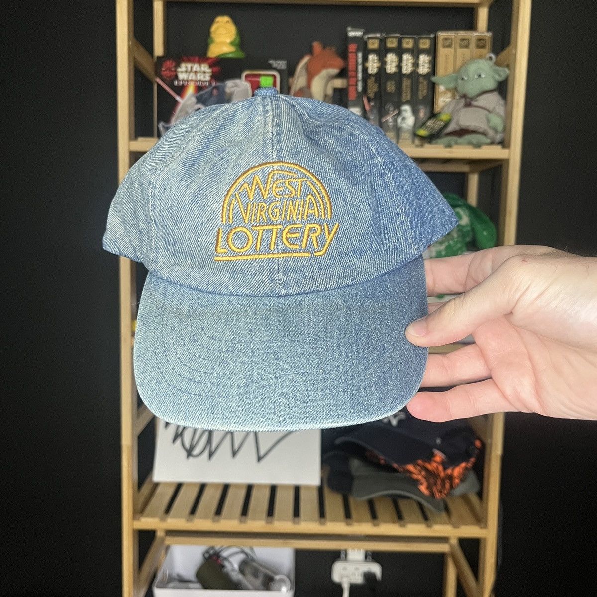 Other Vintage West Virginia Lottery Denim Hat Cap Size ONE SIZE - 1 Thumbnail