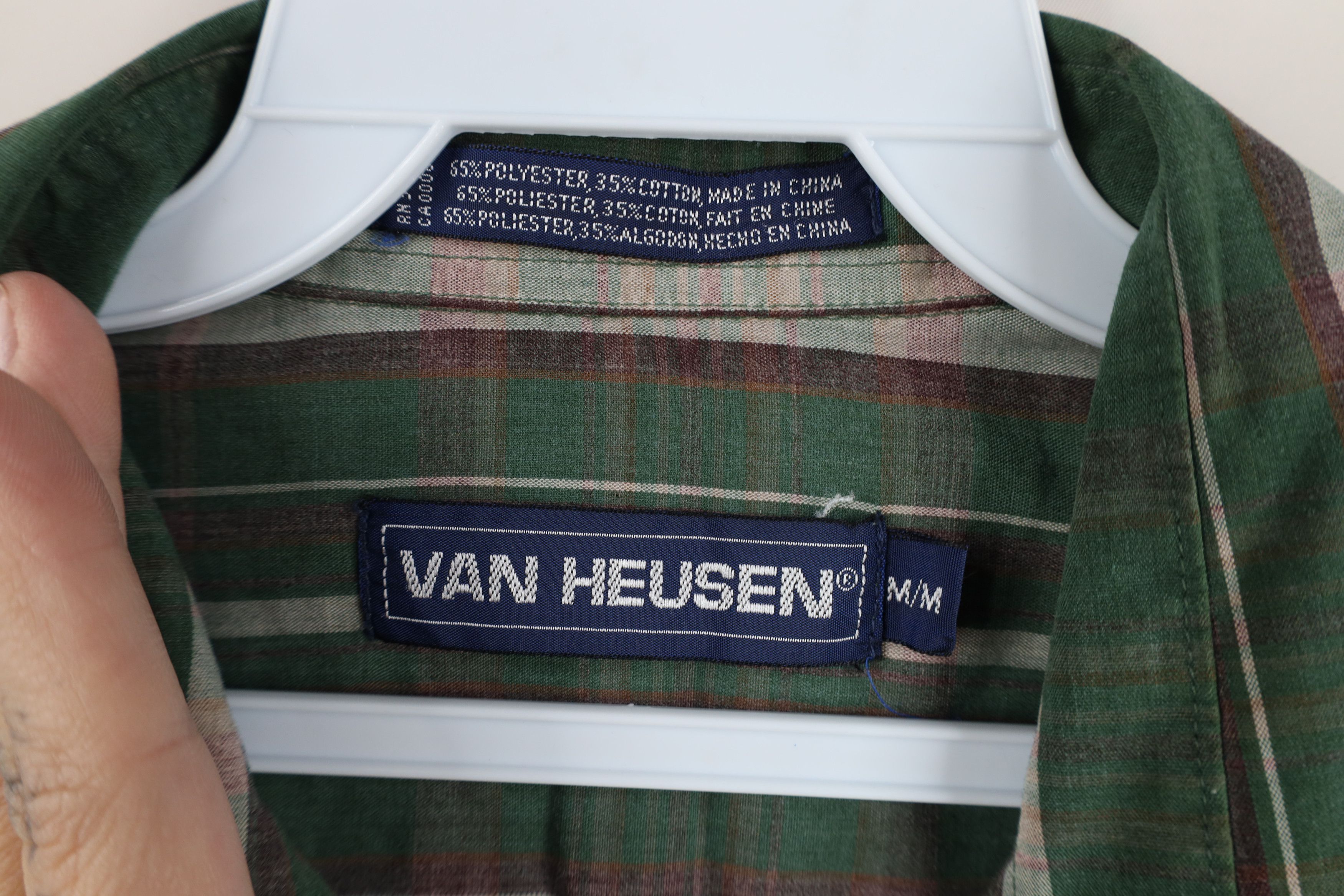 Vintage Vintage 90s Streetwear Collared Button Shirt Green Plaid Size US M / EU 48-50 / 2 - 8 Thumbnail