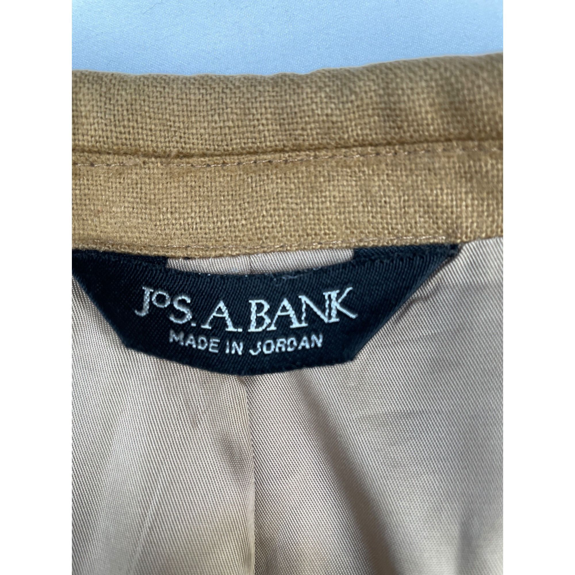 Other Jos A Bank Men's Tan Sports Coat/100% Cashmere Blazer Size 4 Size 44R - 4 Thumbnail