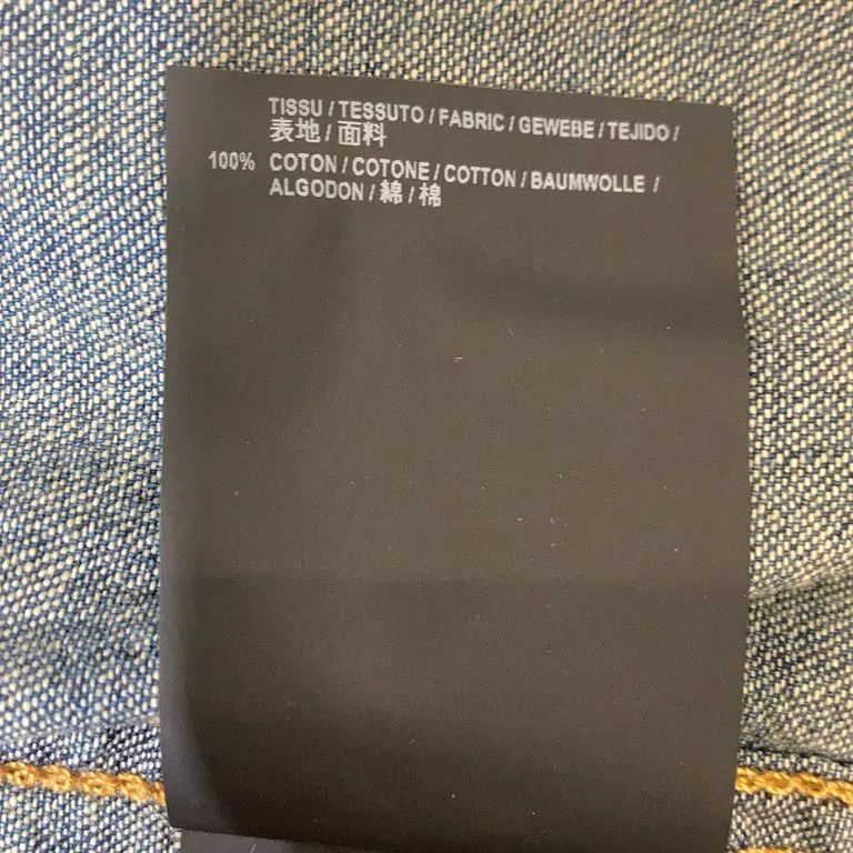 Saint Laurent Paris S/S19 Anthony Vaccarello Denim Sleeveless Top Shirt Size US S / EU 44-46 / 1 - 6 Thumbnail