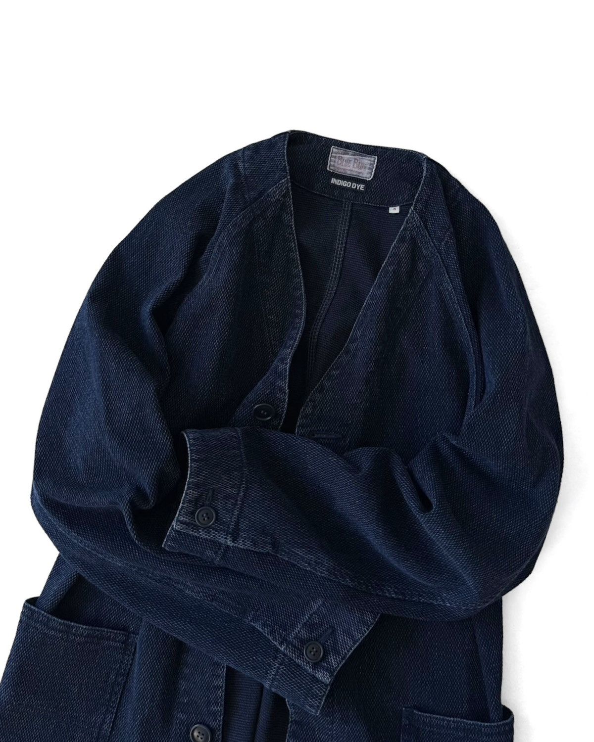 Blue Blue Japan BLUE BLUE INDIGO CHORE JACKET Size US L / EU 52-54 / 3 - 3 Thumbnail