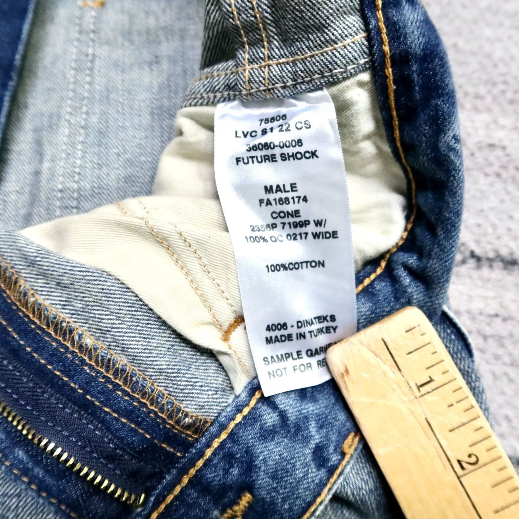 Levi's VINTAGE Levi's LVC Jeans Cone Denim Big E 31 Mens Medium Wash Denim Jeans Size US 31 - 4 Thumbnail