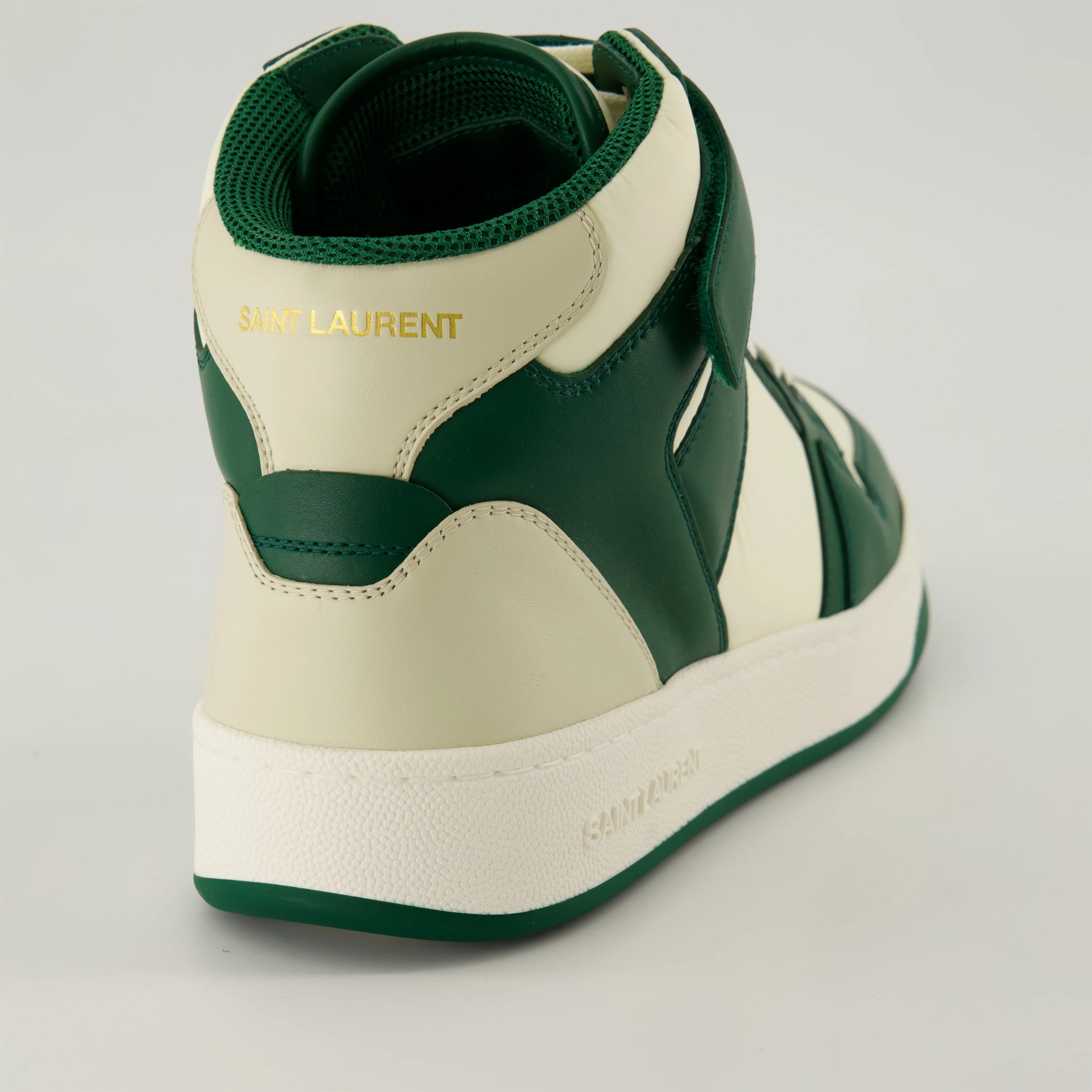 Saint Laurent Paris o1bcso1str1225 Lax 00 Sne Gr Ge Sneakers in Green/White Size US 8 / EU 41 - 5 Thumbnail
