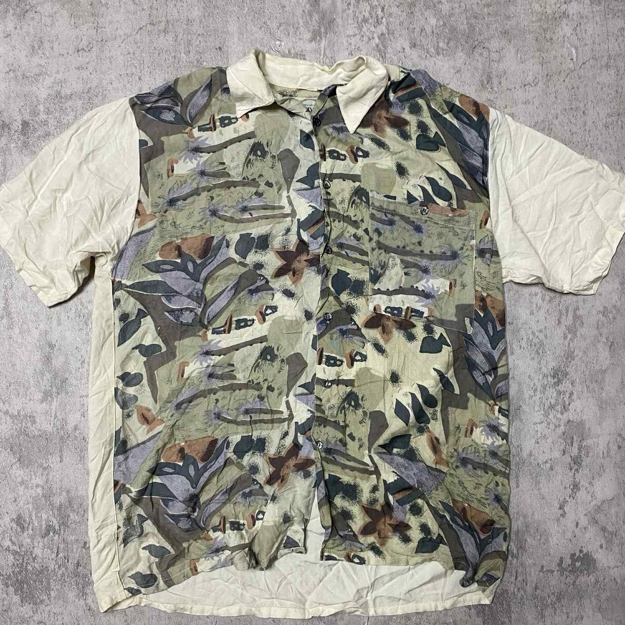 Other Green and cream vintage Hawaiian shirt hawaiian Size US L / EU 52-54 / 3 - 1 Thumbnail