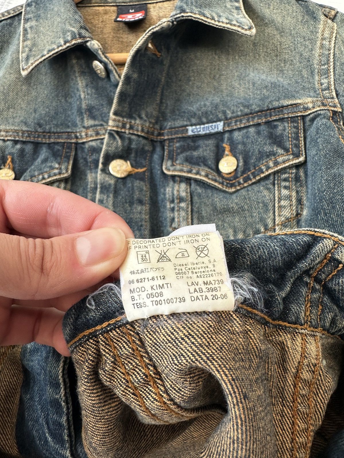 Diesel Vintage Y2K DIESEL Denim Jacket Women’s size M Size M / US 6-8 / IT 42-44 - 17 Thumbnail