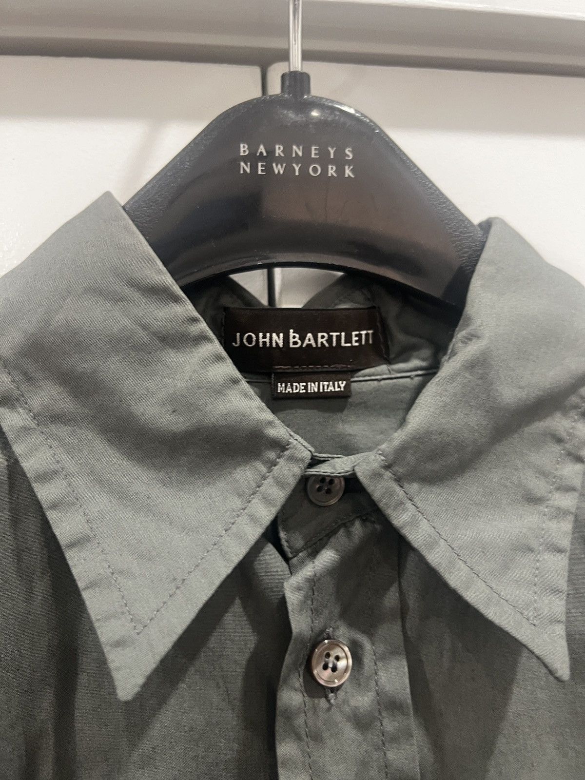 John Bartlett John Bartlett Gray Colared Shirt Size US M / EU 48-50 / 2 - 3 Thumbnail