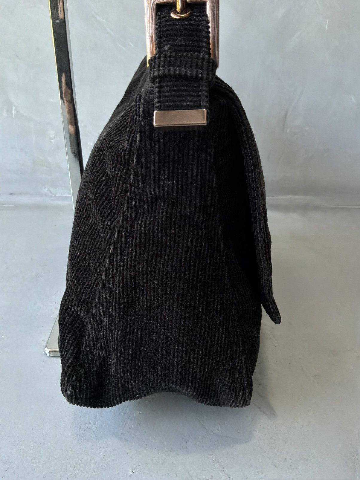 Fendi 2000s Fendi - Curdoroy on Copper Hardware Mamma Baguette Bag Size ONE SIZE - 9 Thumbnail