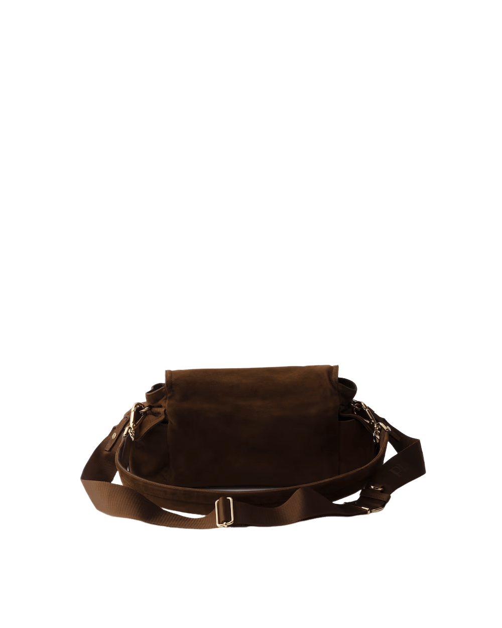 Prada PRADA Explore Med Cocoa Brown Suede Shoulder Bag New Size ONE SIZE - 3 Thumbnail