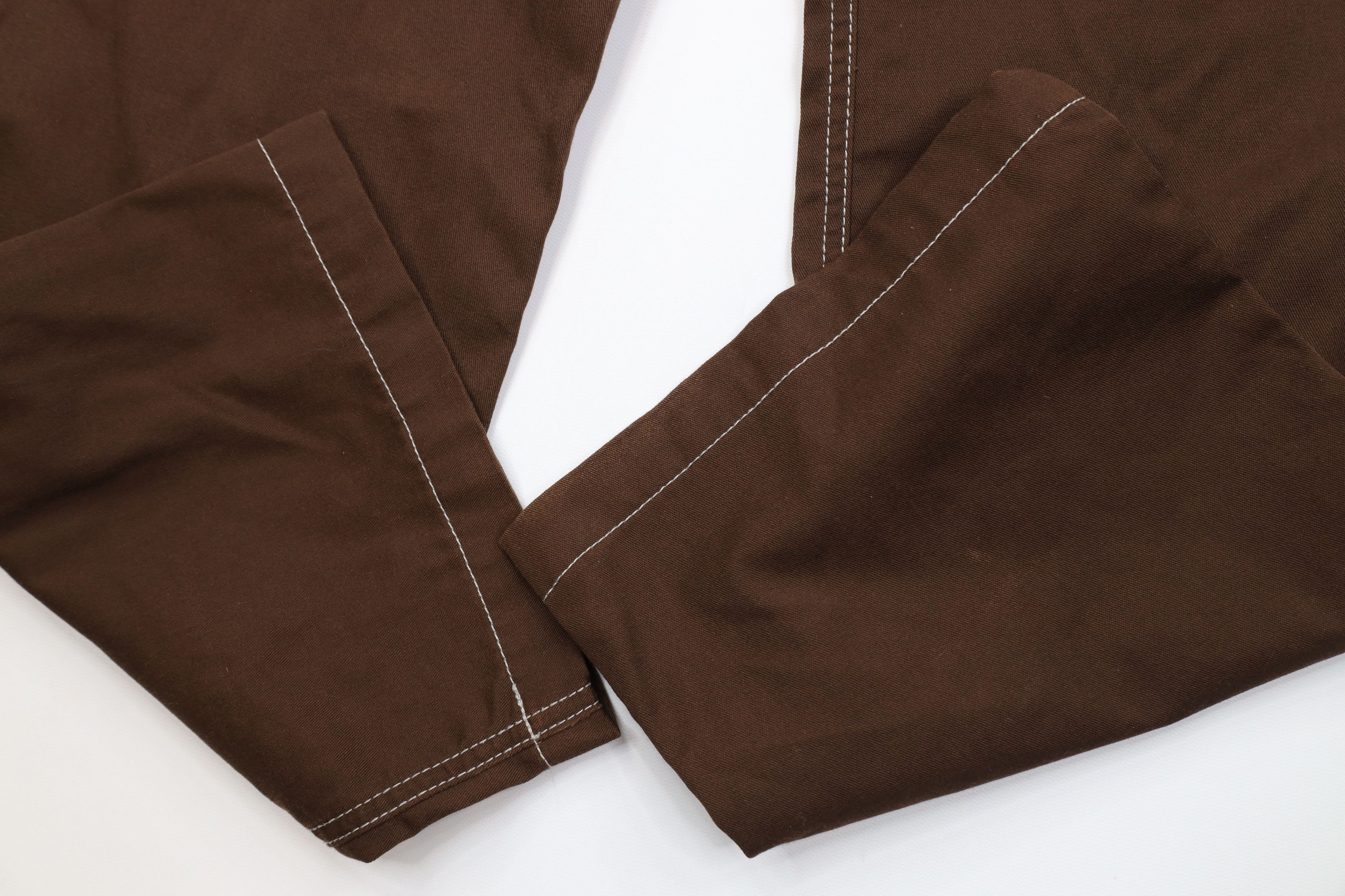 Vintage Vintage 90s Y2K Kikwear Wide Leg Skateboard Pants Brown USA Size US 34 / EU 50 - 6 Thumbnail