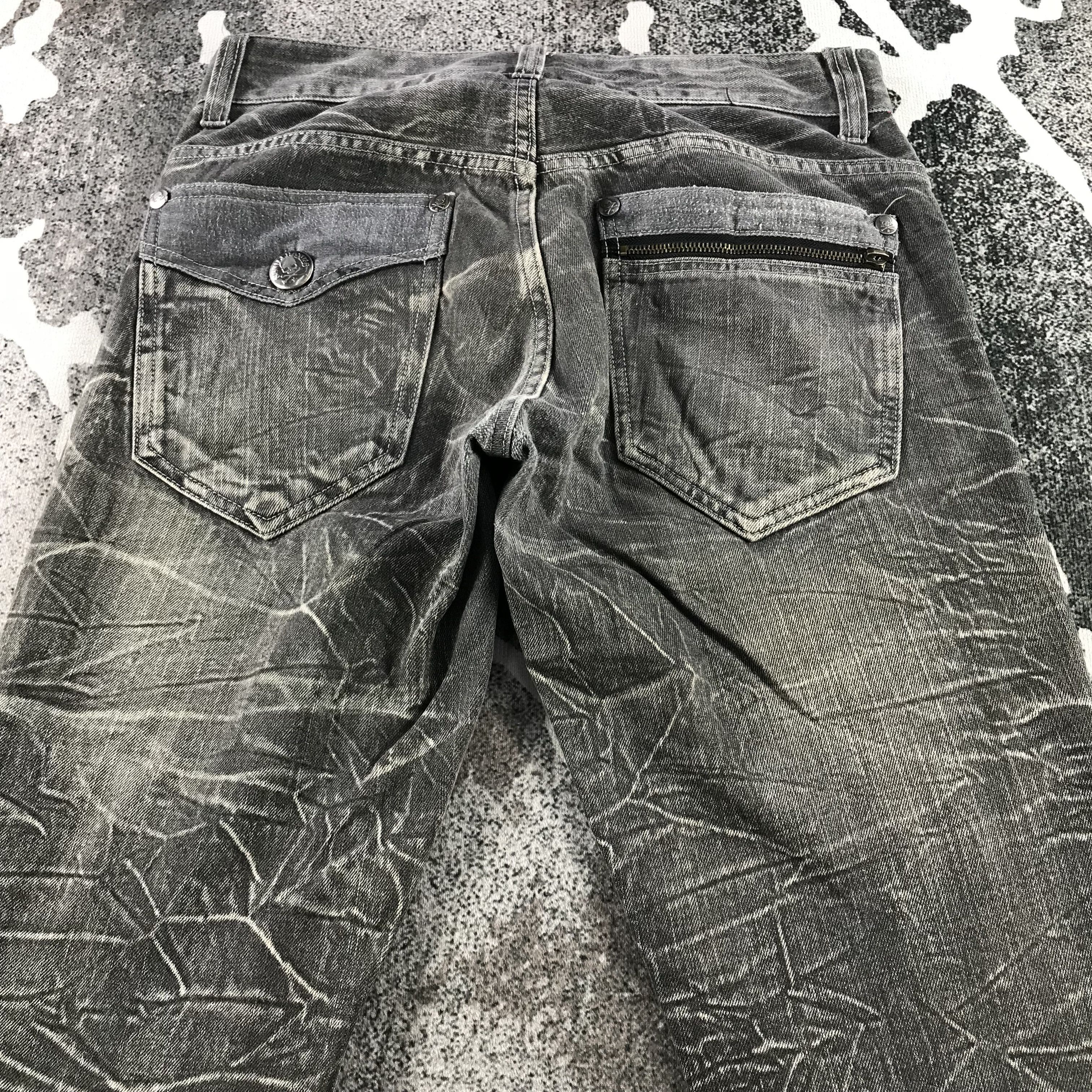 Japanese Brand Dominate Handcrafted Jeans Faded Black Denim KJ3192 Size US 30 / EU 46 - 4 Thumbnail
