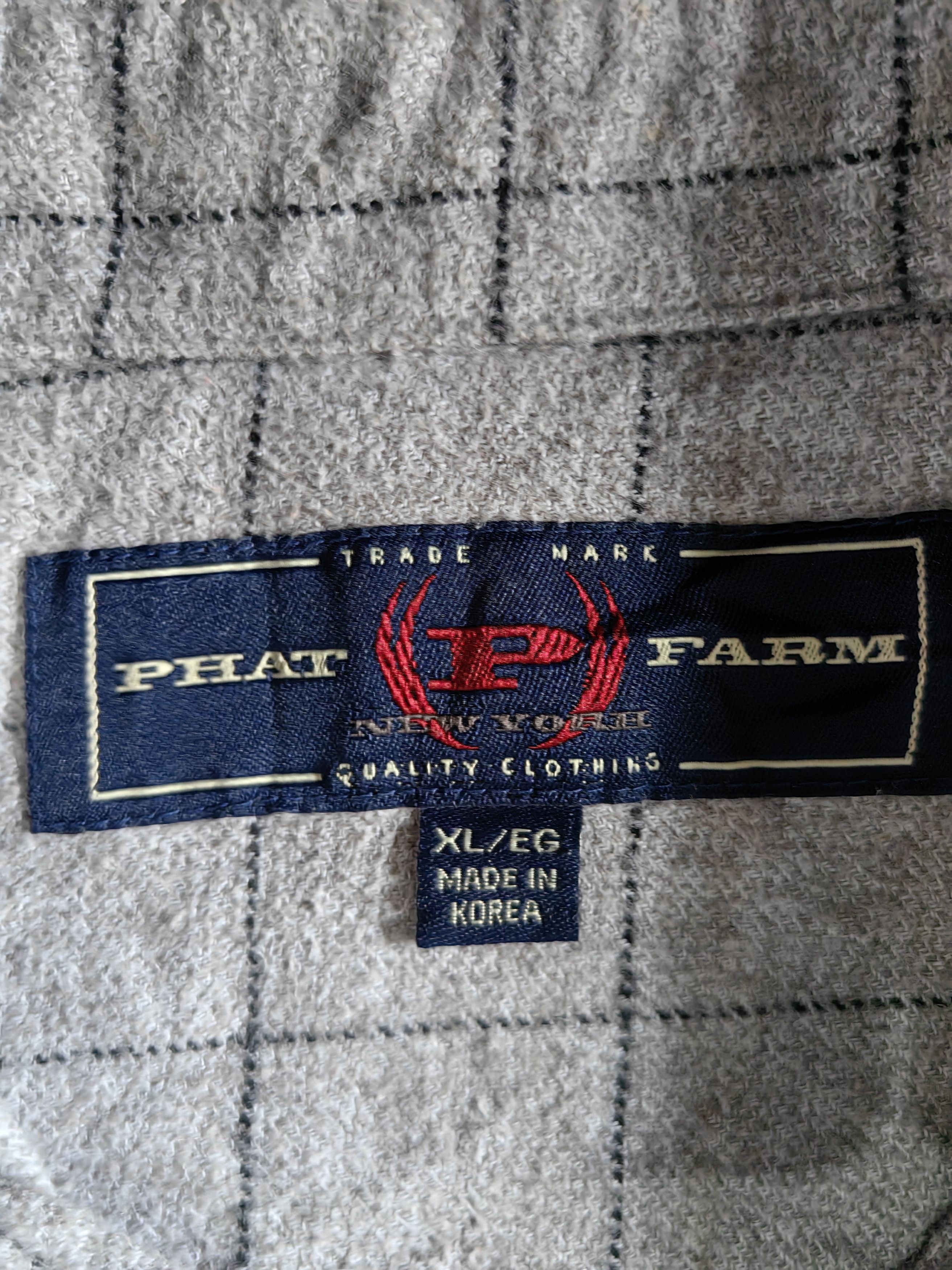Phat Farm Vintage Phat Farm Checkered Button up Long Sleeves Size US XL / EU 56 / 4 - 10 Thumbnail