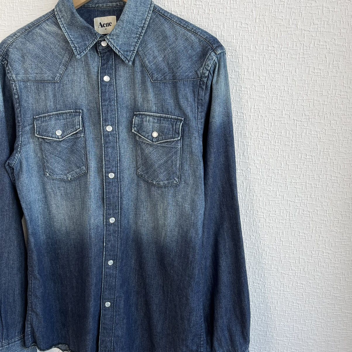 Acne Studios VINTAGE AW11 ACNE STUDIOS TEXAS DENIM BUTTON UP SHIRT Size US M / EU 48-50 / 2 - 5 Thumbnail
