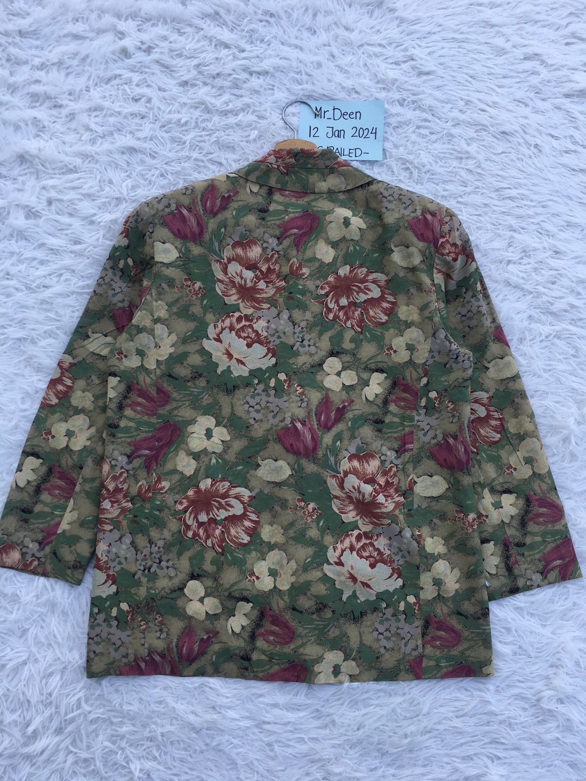 Balenciaga Rare Vintage 90s Balenciaga Florals Print Blazer Size M / US 6-8 / IT 42-44 - 25 Thumbnail