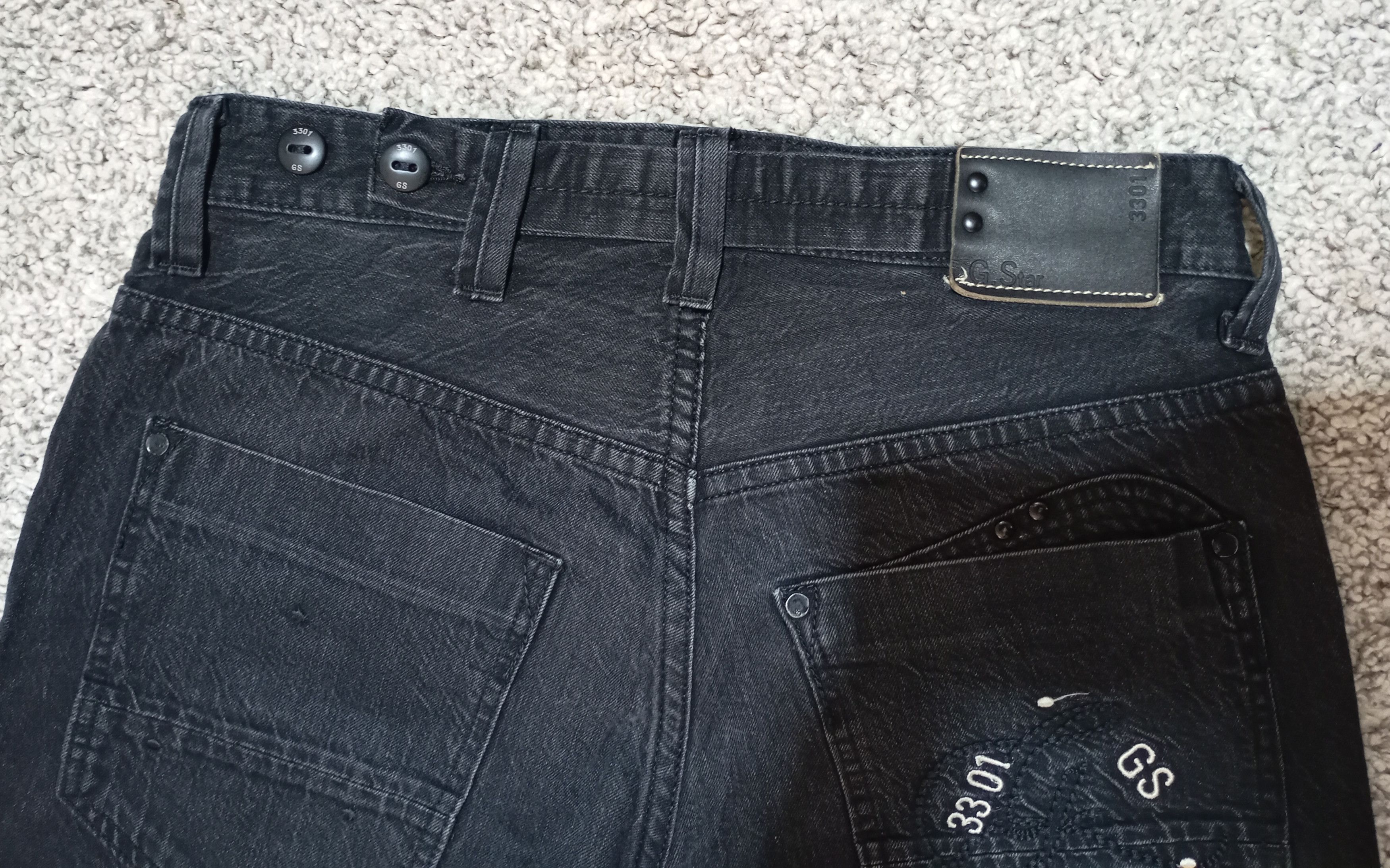 G-Star G-Star Raw 3301 Radar Narrow Midnight Denim Pants Jeans Size US 32 / EU 48 - 14 Thumbnail