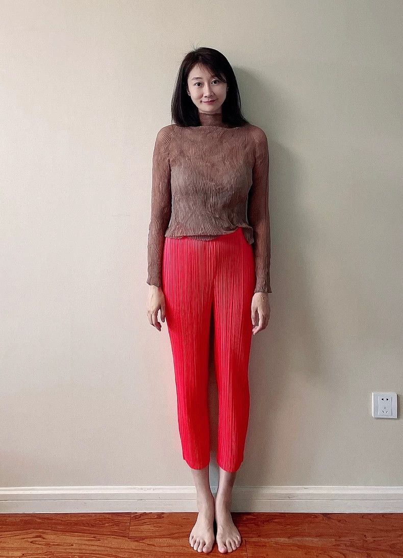 Issey Miyake Issey Miyake Red skinny pants Size 25" / US 0 / IT 36 - 1 Thumbnail