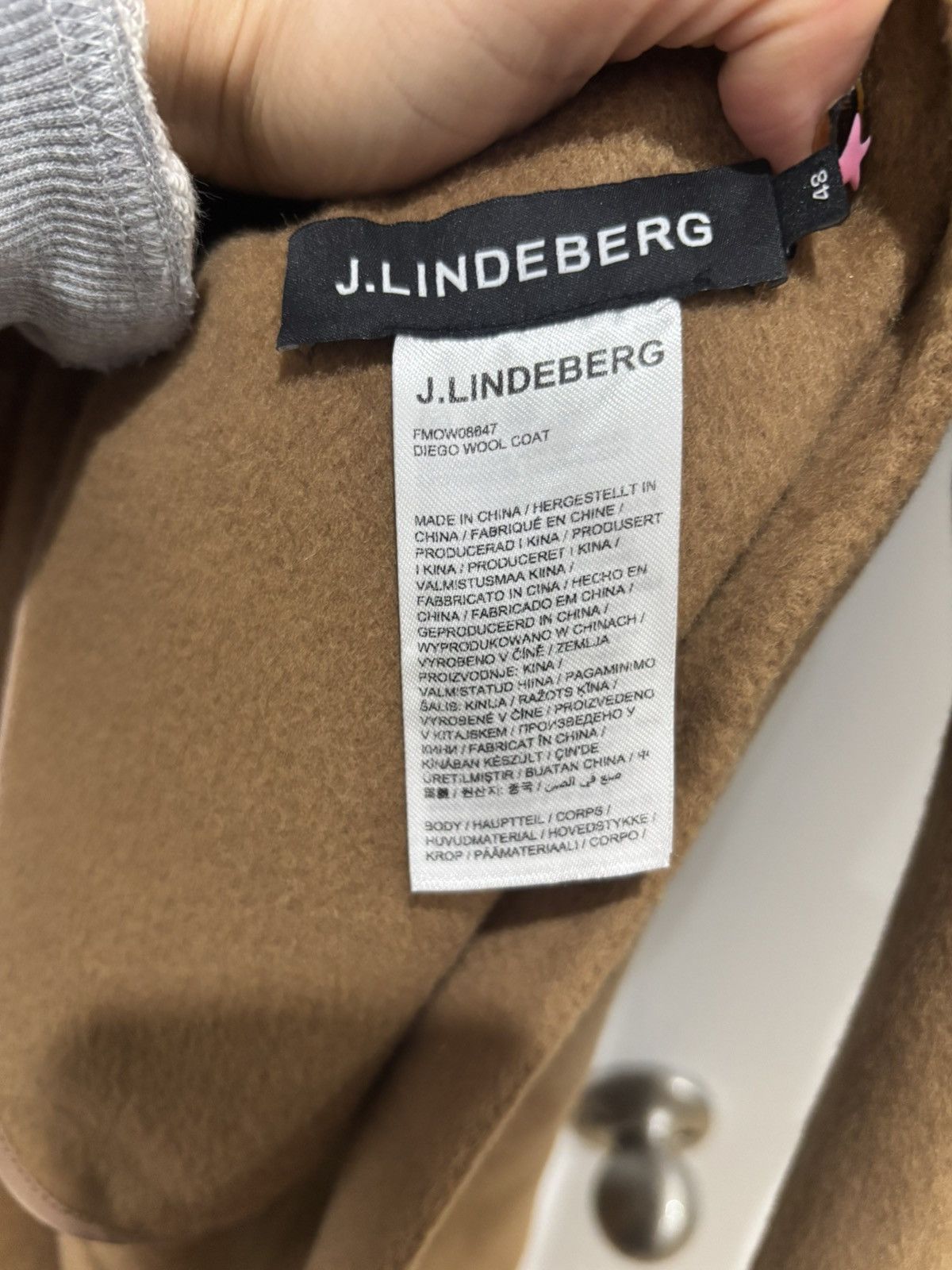 J.Lindeberg J.Lindeberg Diego Wool Coat Mens Camel Brown Overcoat Sz 48 Size US M / EU 48-50 / 2 - 6 Thumbnail