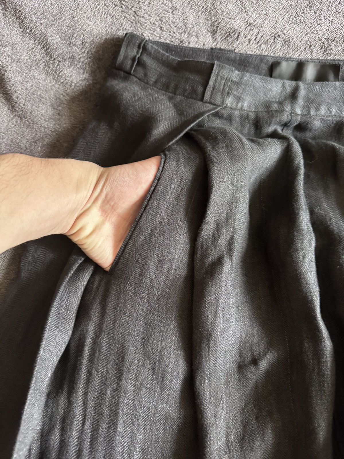 Haider Ackermann HAIDER Ackerman Rare 100% linen asimetrics pants Size US 36 / EU 52 - 9 Thumbnail