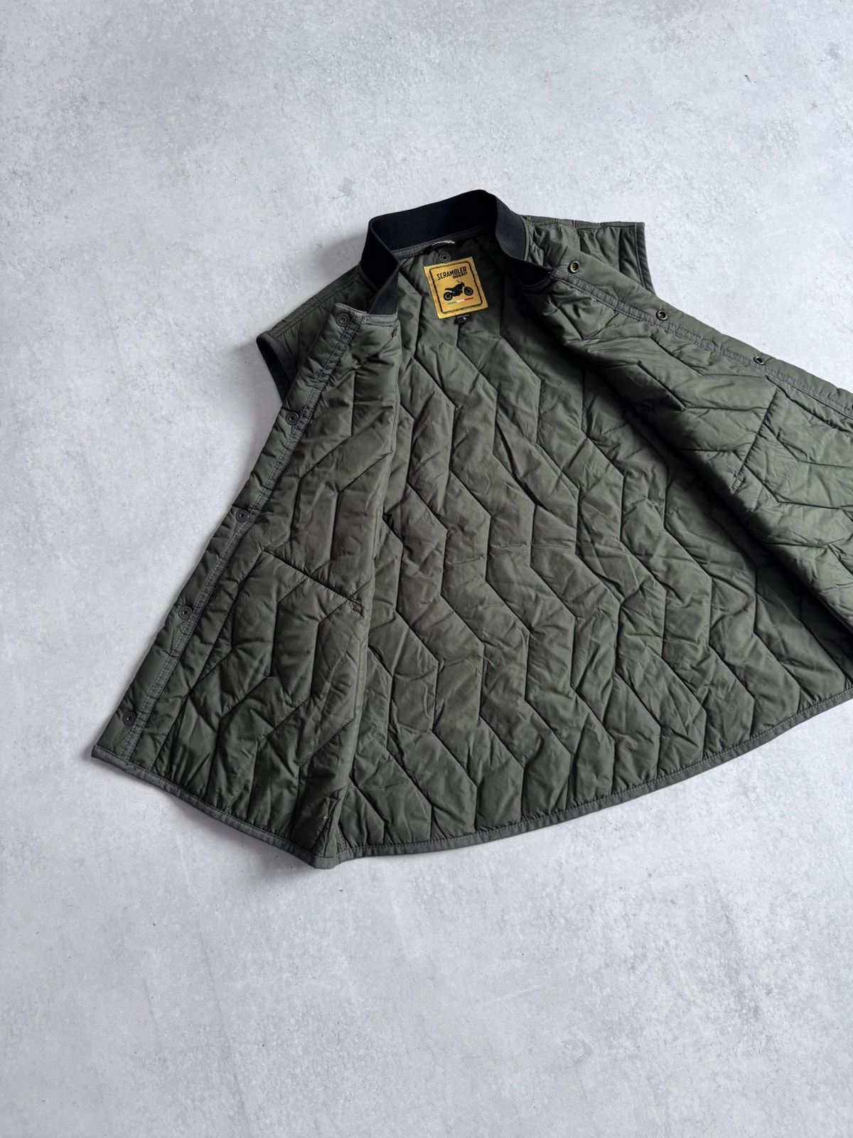 Ducati Ducati Scrambler Quilted Utility Vest Olive Green Size L Size US L / EU 52-54 / 3 - 6 Thumbnail