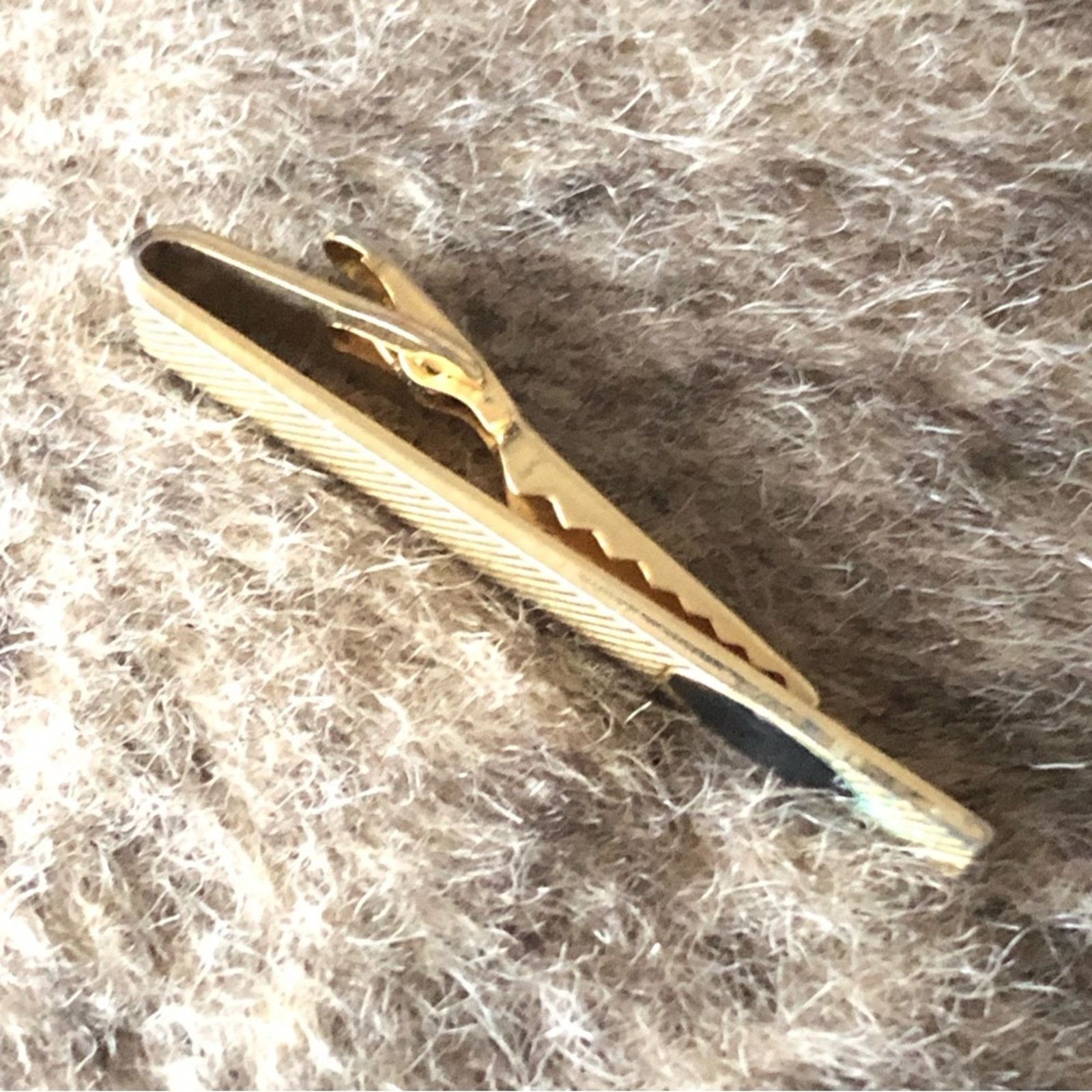 Vintage Vintage men’s gold tone simulated onyx tie bar Size ONE SIZE - 6 Thumbnail
