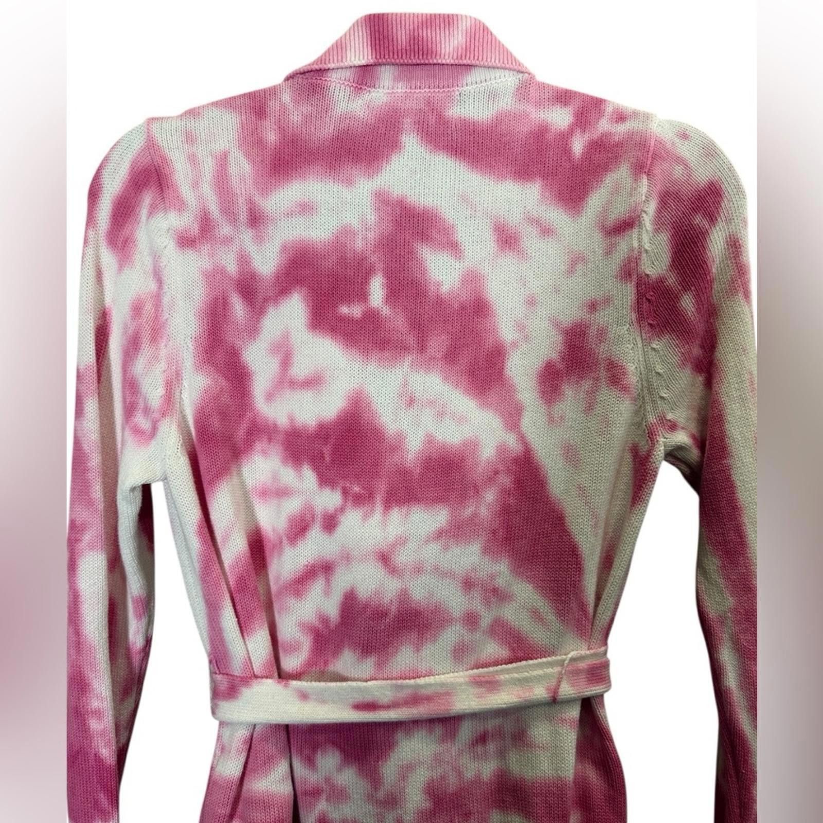 Other Ser.O.Ya Gloria Cardigan Full Length Pink Tie Dye sz S Size S / US 4 / IT 40 - 8 Thumbnail