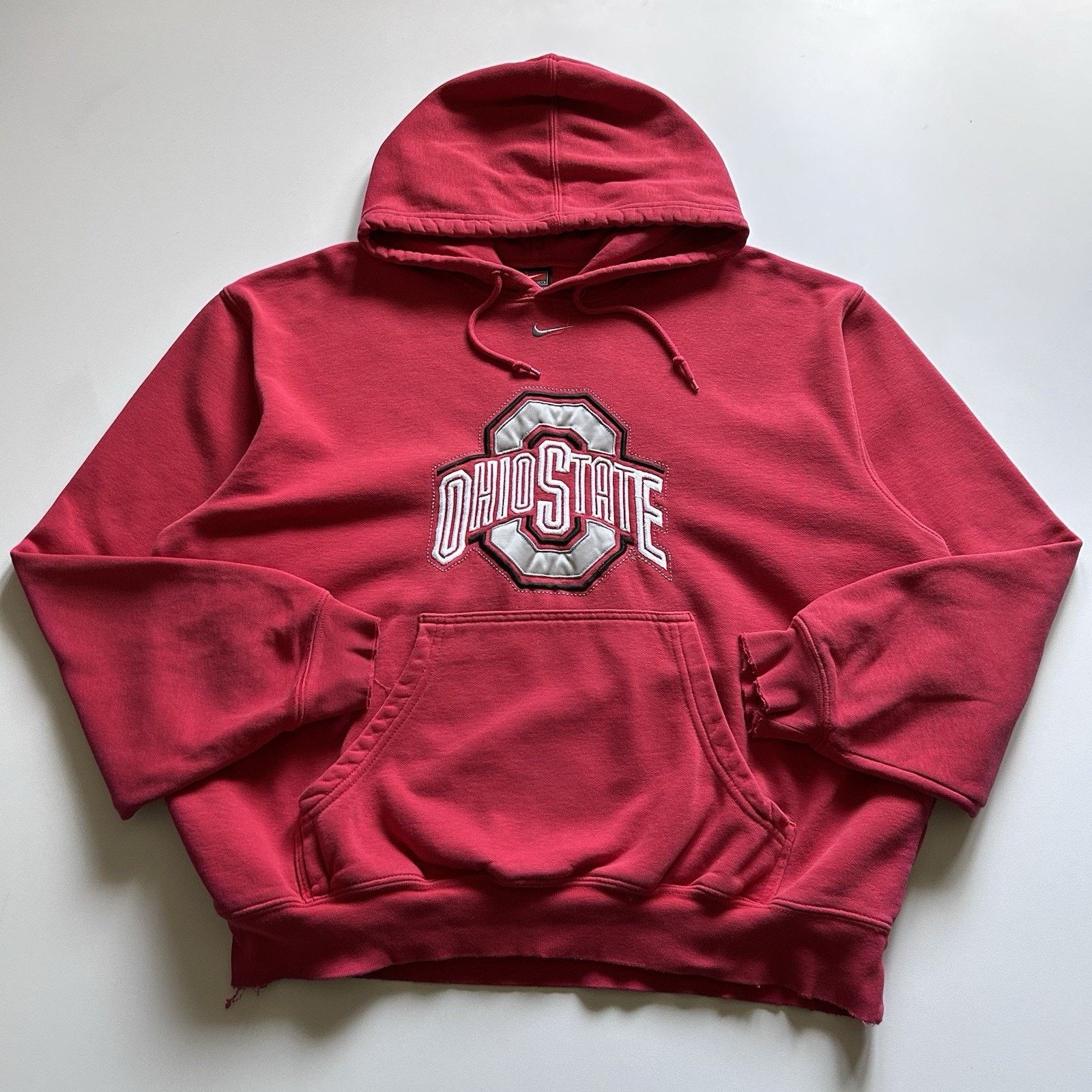 Vintage 90s Ohio State NCAA Nike Center Swoosh Hoodie Medium