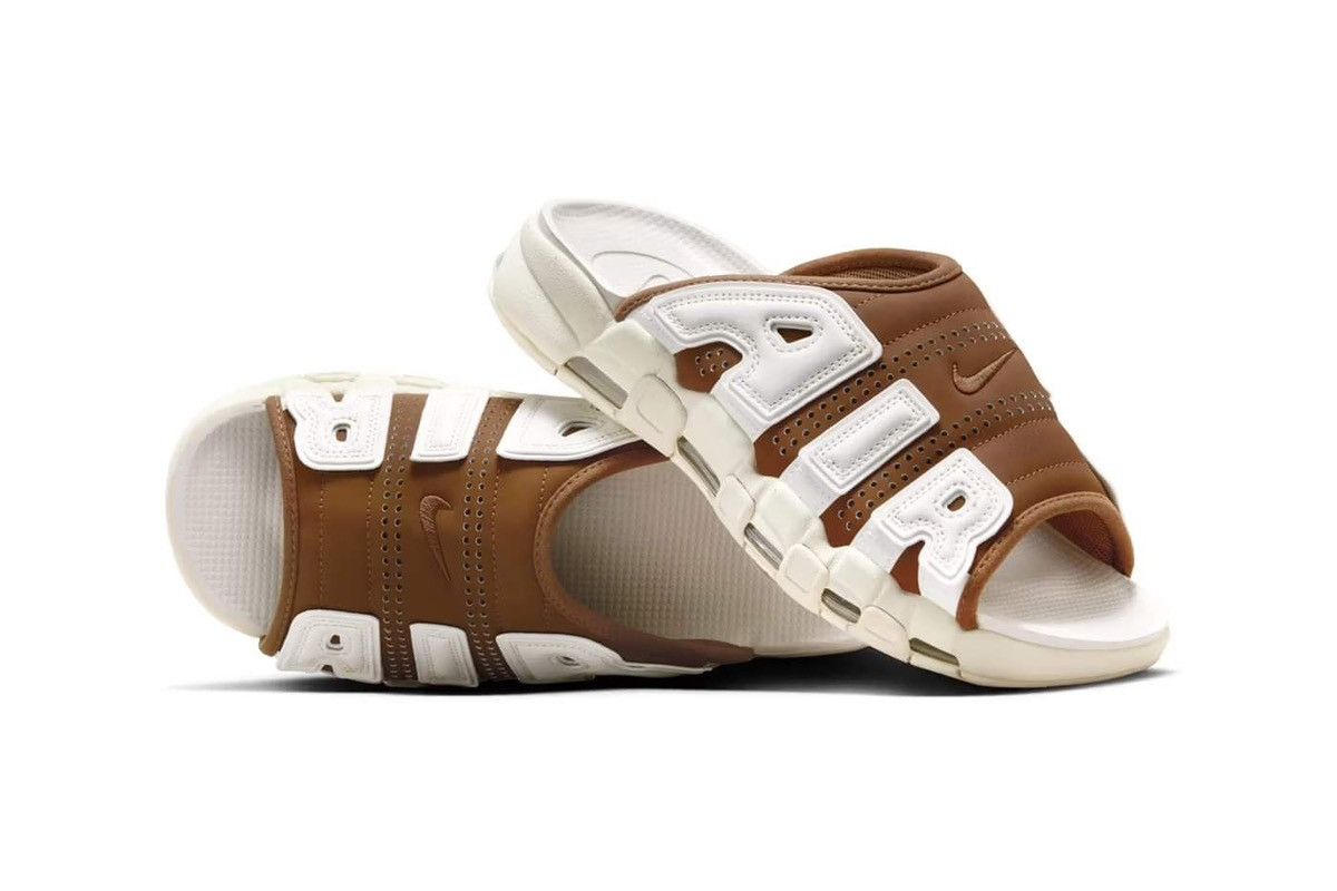 Nike Nike AIR MORE UPTEMPO Slide in ‘Brown/Sail’ US 9,10,11,12 Size US 10 / EU 43 - 1 Thumbnail