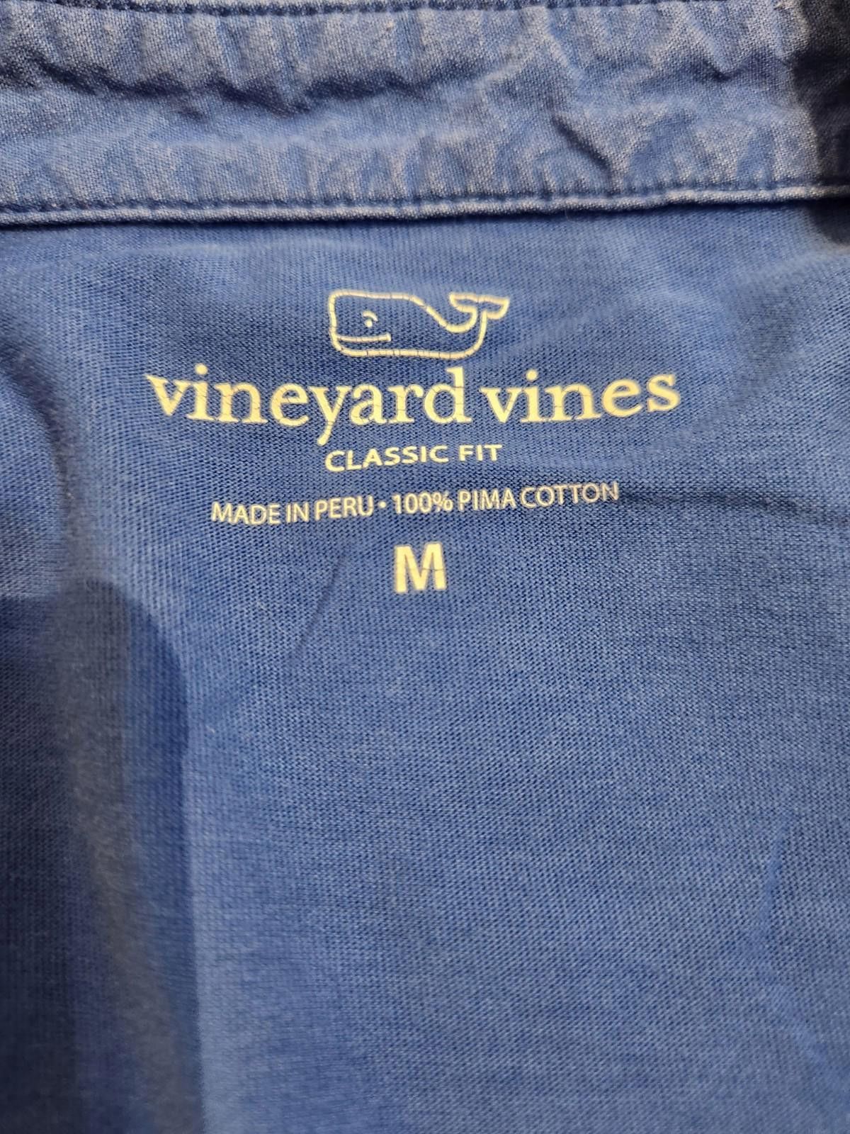Vineyard Vines Vineyard Vines Classic Fit Polo Short Sleeve Blue Men's M Size US M / EU 48-50 / 2 - 3 Thumbnail