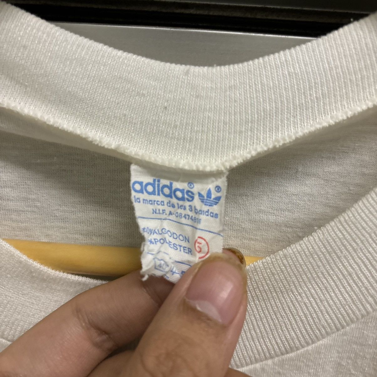 Adidas × Disney × Vintage Rare Vintage 80s 1986 Adidas x Disney One Pocket T-Shirt Size US L / EU 52-54 / 3 - 4 Thumbnail