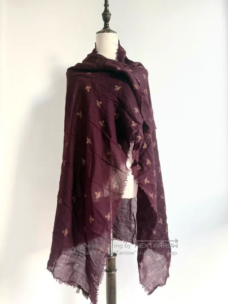 Vivienne Westwood Vivienne Westwood Vintage Burgundy Full Print Saturn Large Size ONE SIZE - 2 Thumbnail