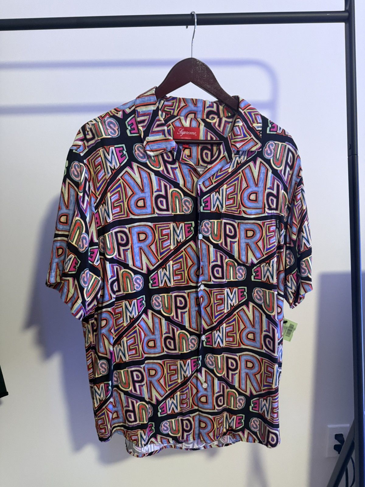 Supreme Supreme Rayon RARE Short Sleeve Button Shirt Blac 