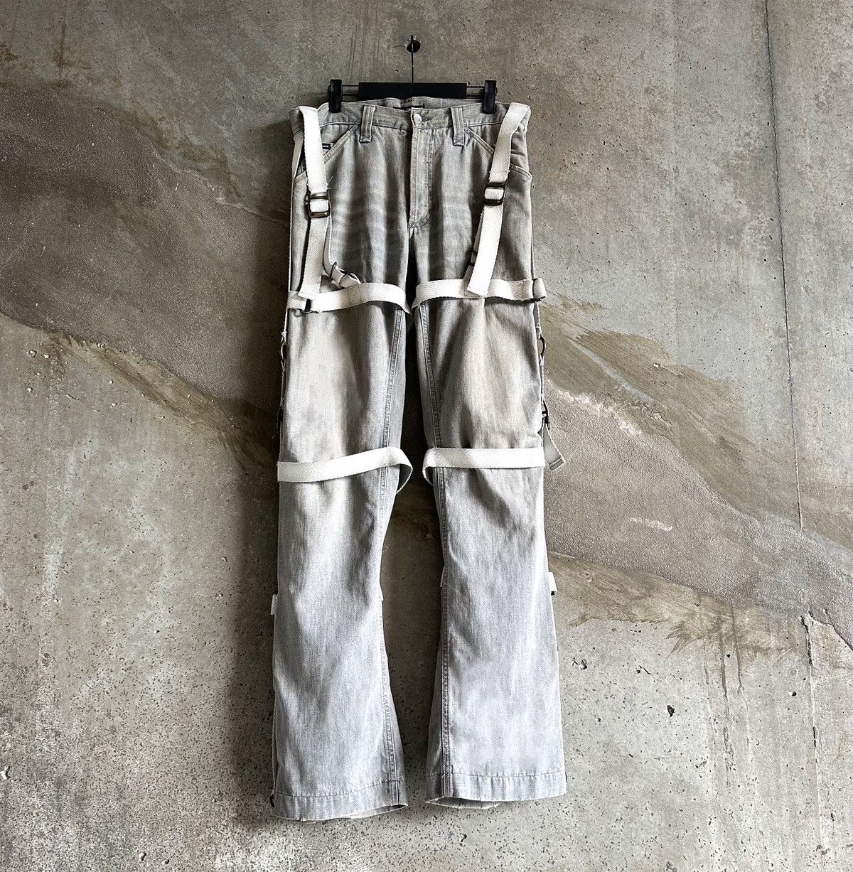 Dolce & Gabbana Dolce & Gabbana RUNWAY AW2003 Bondage Parachute Denim Size US 33 - 1 Thumbnail