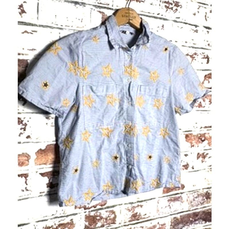 Madewell Madewell Star Embroidered Striped Cotton Button Down Blouse Size S / US 4 / IT 40 - 3 Thumbnail