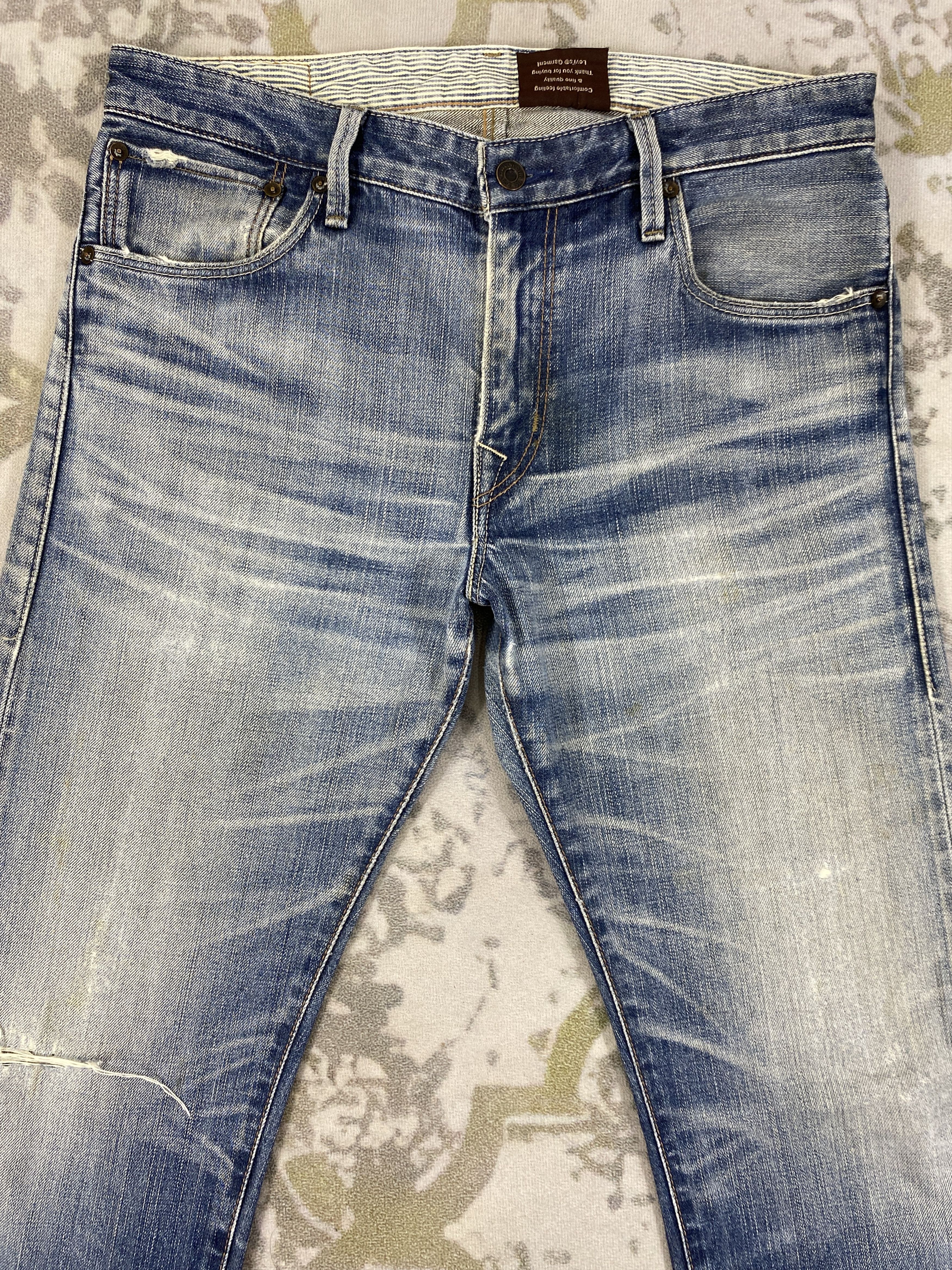 Vintage Dirty Blue Vintage Classic Levi's 522 34x32.5 Denim -JN911 Size US 34 / EU 50 - 3 Thumbnail