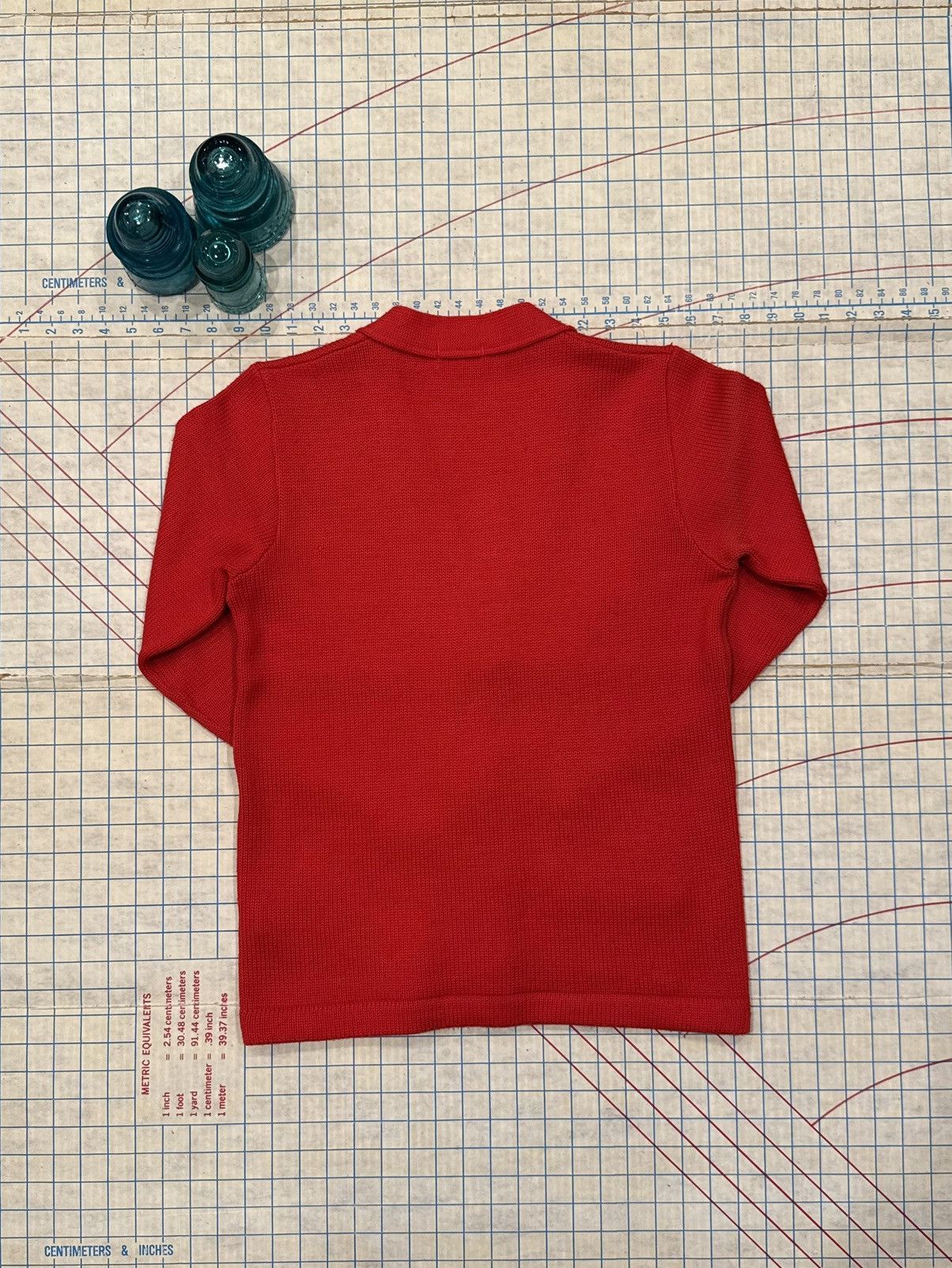 Van Vintage Van Jacket Boys Japan Red Cardigan Fits Size Small Size US S / EU 44-46 / 1 - 11 Thumbnail