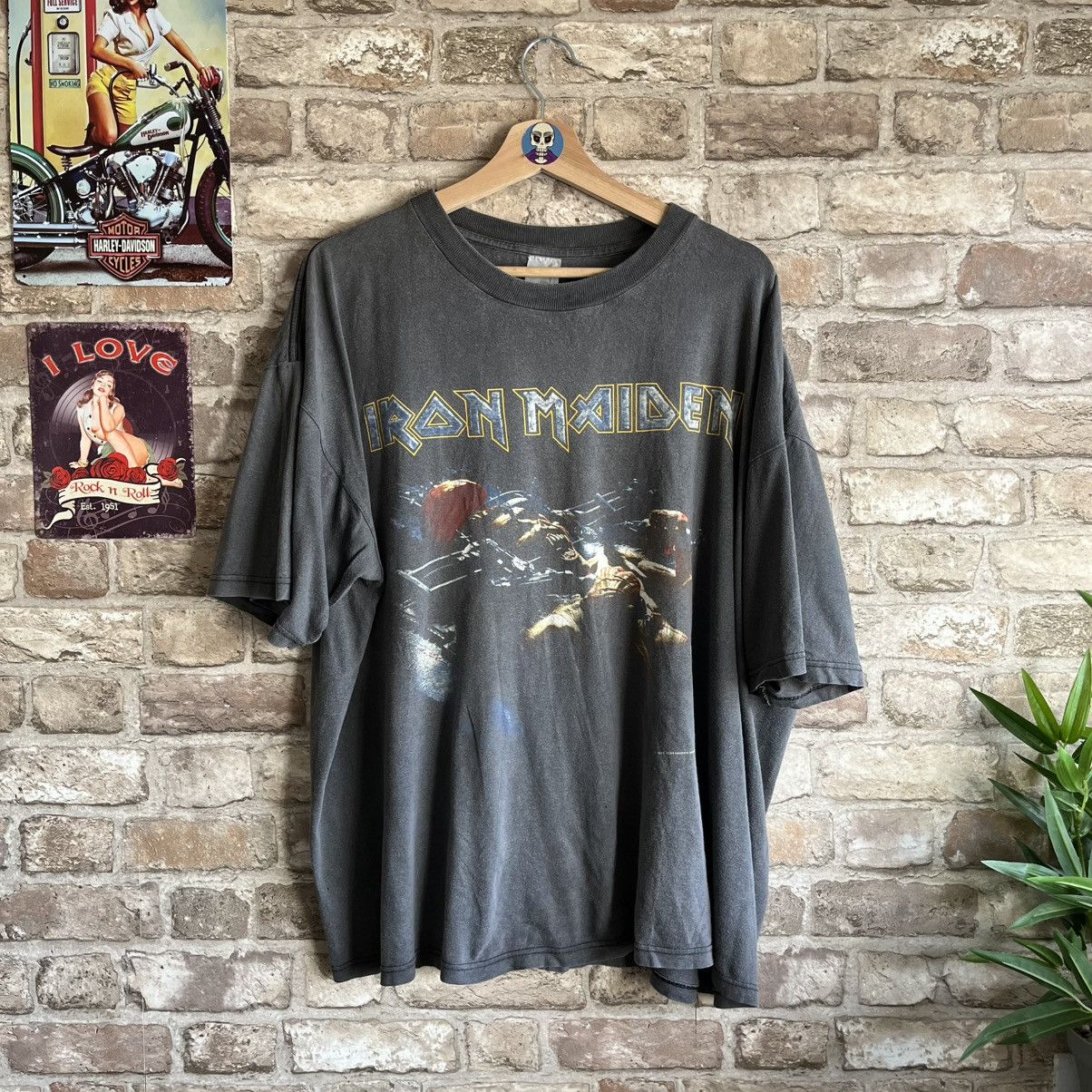 Iron Maiden 90s vintage Iron Maiden 1995 band t shirt Size US XL / EU 56 / 4 - 1 Thumbnail