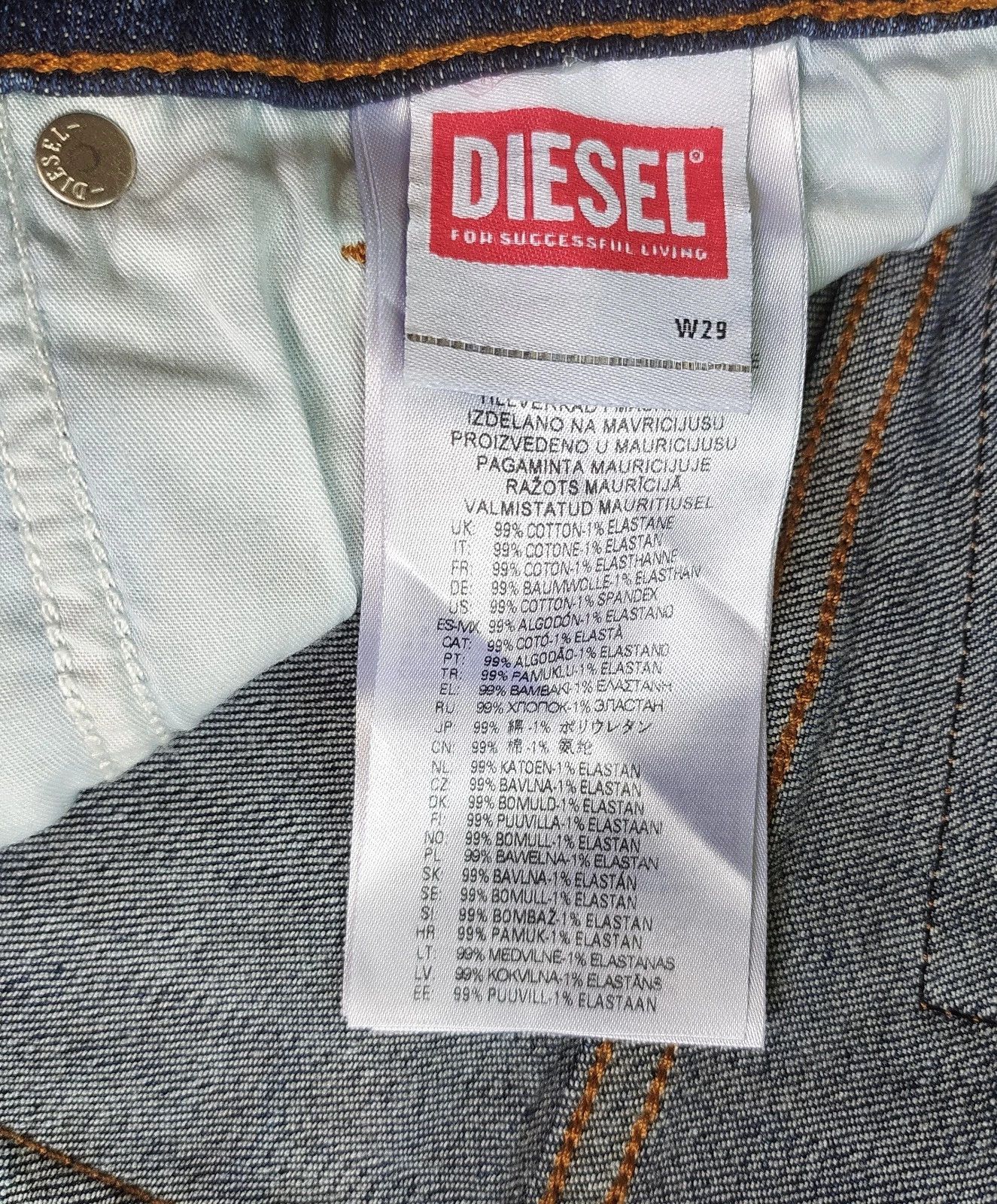 Diesel Diesel 1979 SLEENKER-R L.32 MENS JEANS T/9740 Size US 29 - 7 Thumbnail