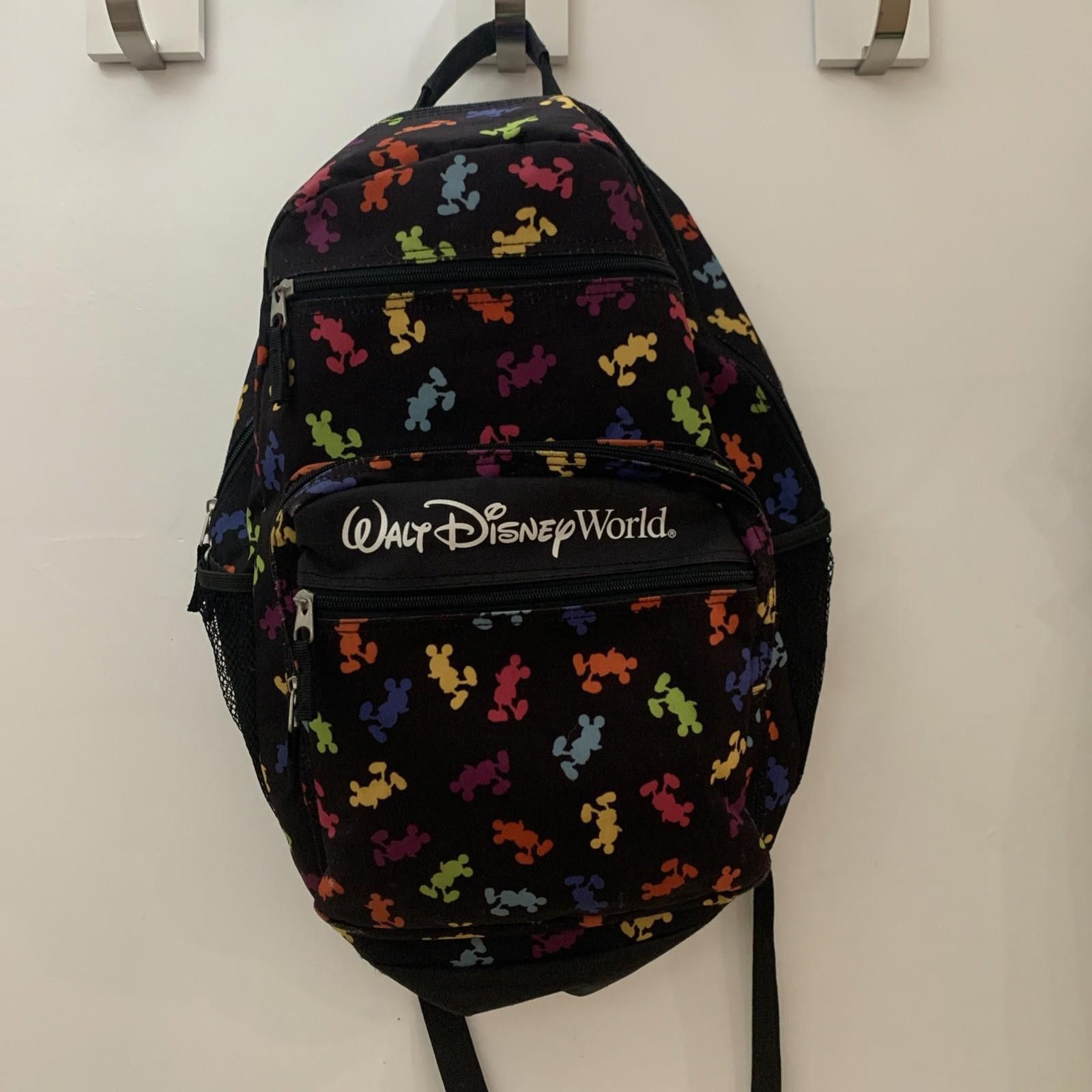 Disney Walt Disney World Parks Backpack Mickey Mouse Rainbow 2010s Size ONE SIZE - 1 Thumbnail