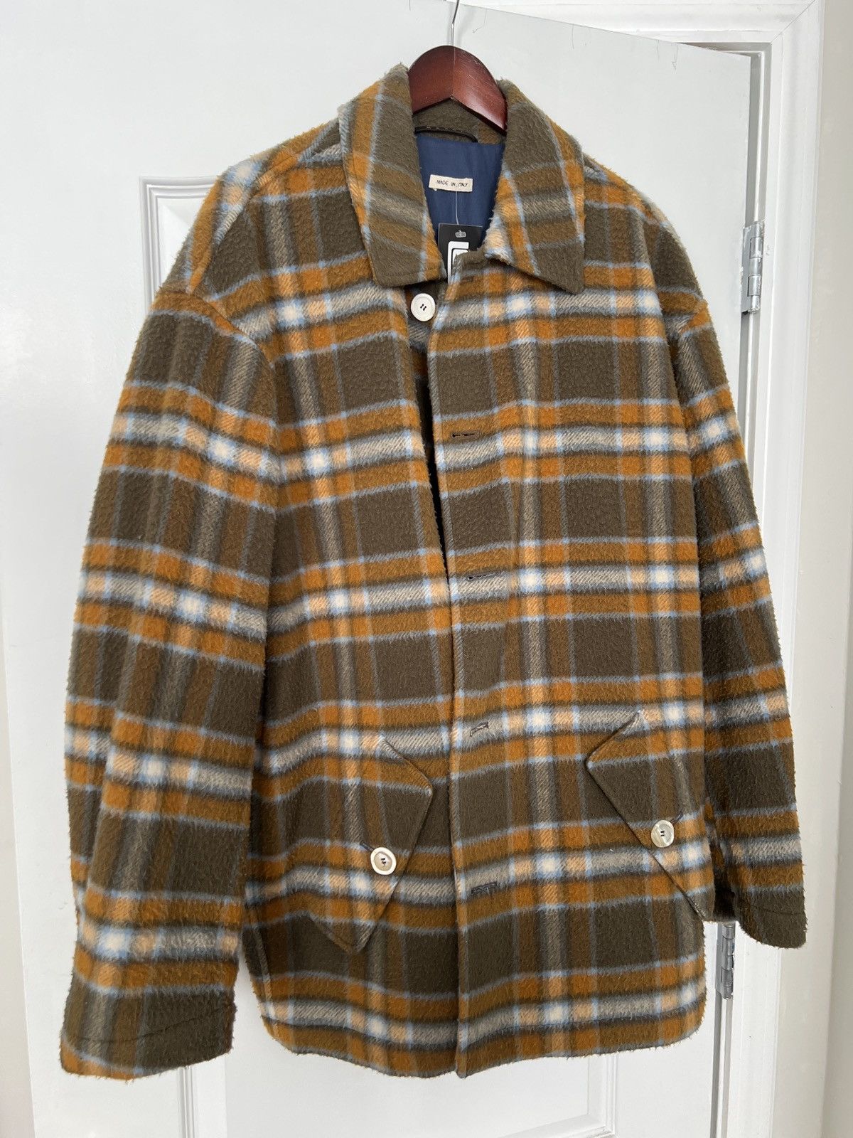 Marni Textured Wool Flannel Plaid Padded Down Puffer FW21 Size US M / EU 48-50 / 2 - 1 Thumbnail