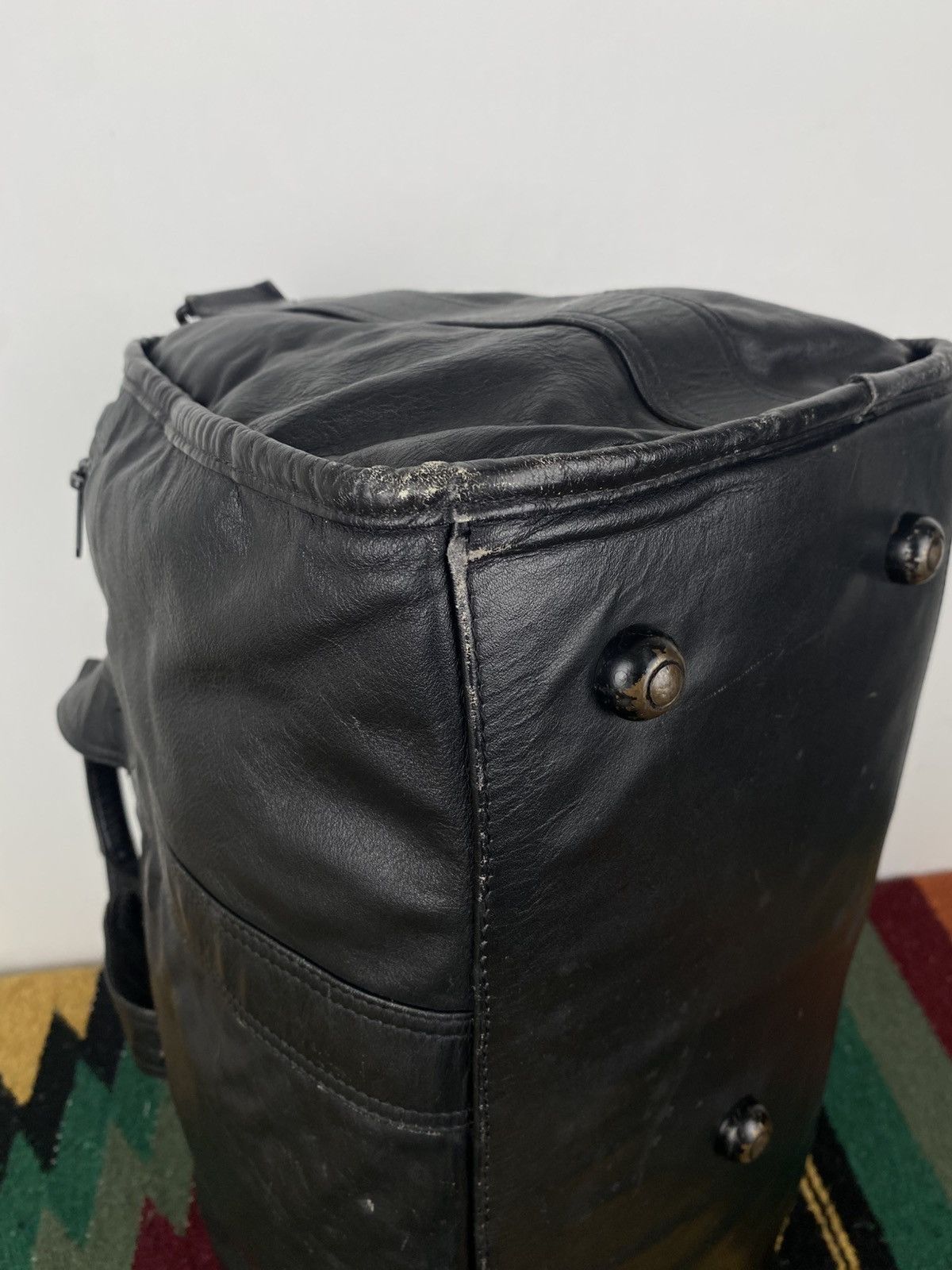 Tumi 2000’s Tumi Goat Patina Leather Duffle Bag Size ONE SIZE - 17 Thumbnail