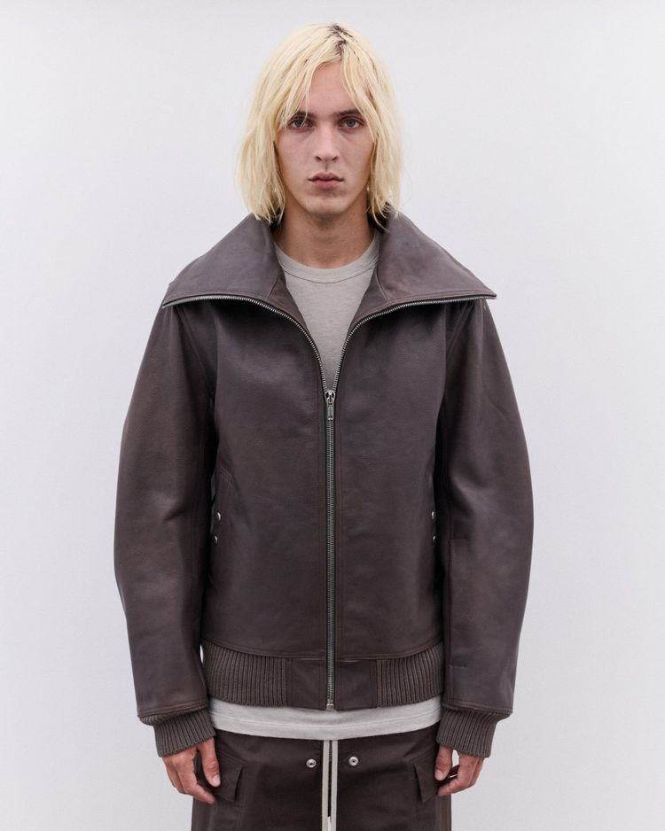 Rick Owens Leather Jacket Size US M / EU 48-50 / 2 - 1 Thumbnail